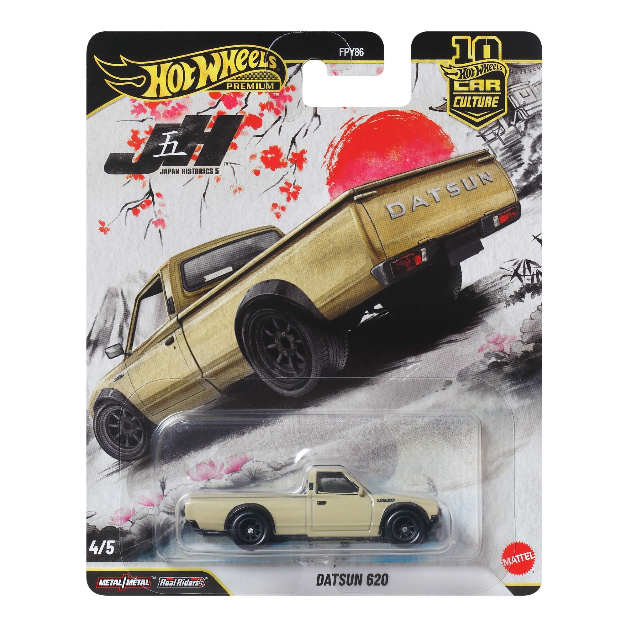 Hot Wheels Car Culture Premium 1:64 Scale Die-Cast Datsun 620 Toy Truck For Collectors