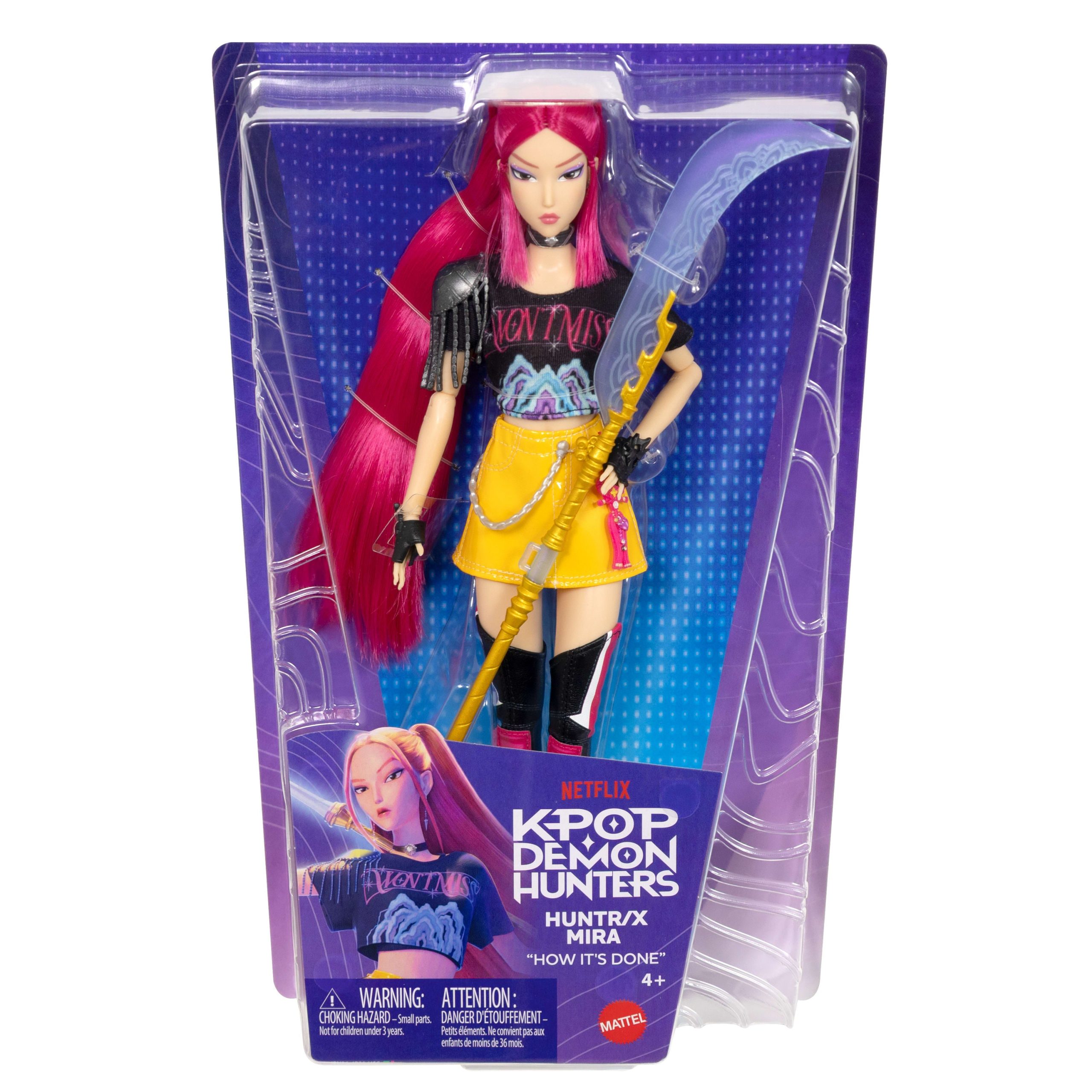 KPop Demon Hunters HUNTR/X Mira Fashion Doll in Removable Look With Themed Movie Accessories - Image 6