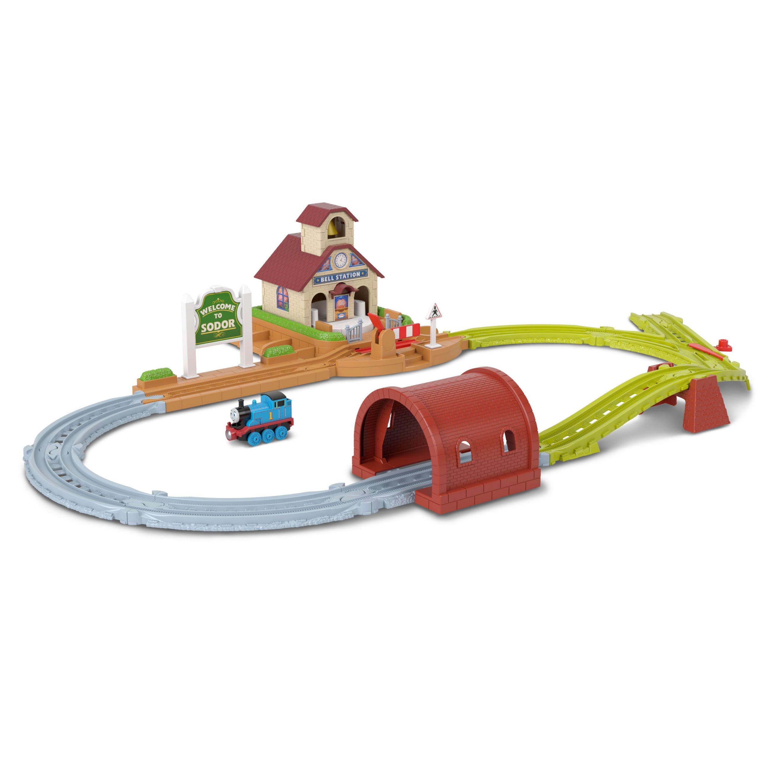 Thomas e Seus Amigos Pista de Brinquedo Estação Bell – Conjunto de Trem