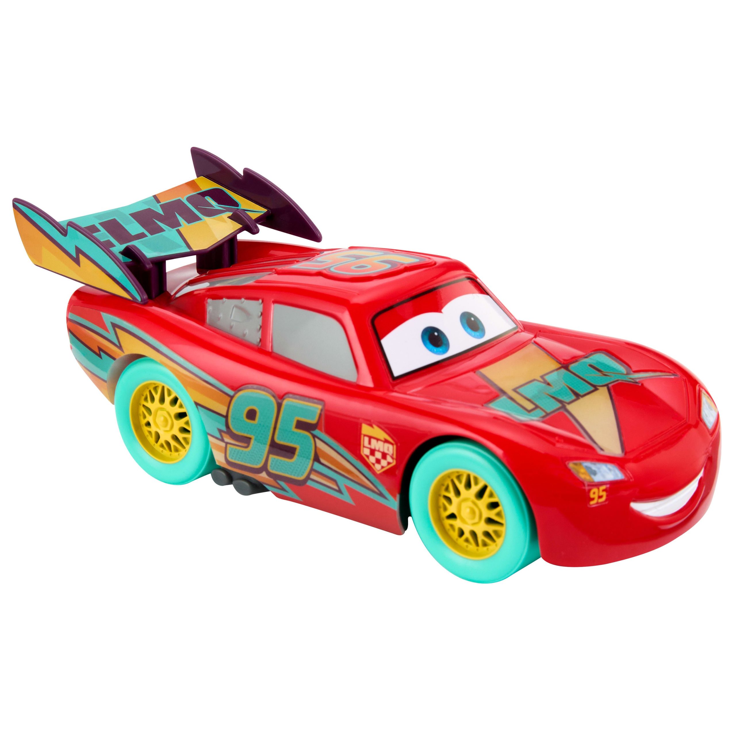 Disney And Pixar Cars Race To Celebrate Lights & Sounds Lightning Mcqueen. Large-Scale Toy Vehicle - Image 6