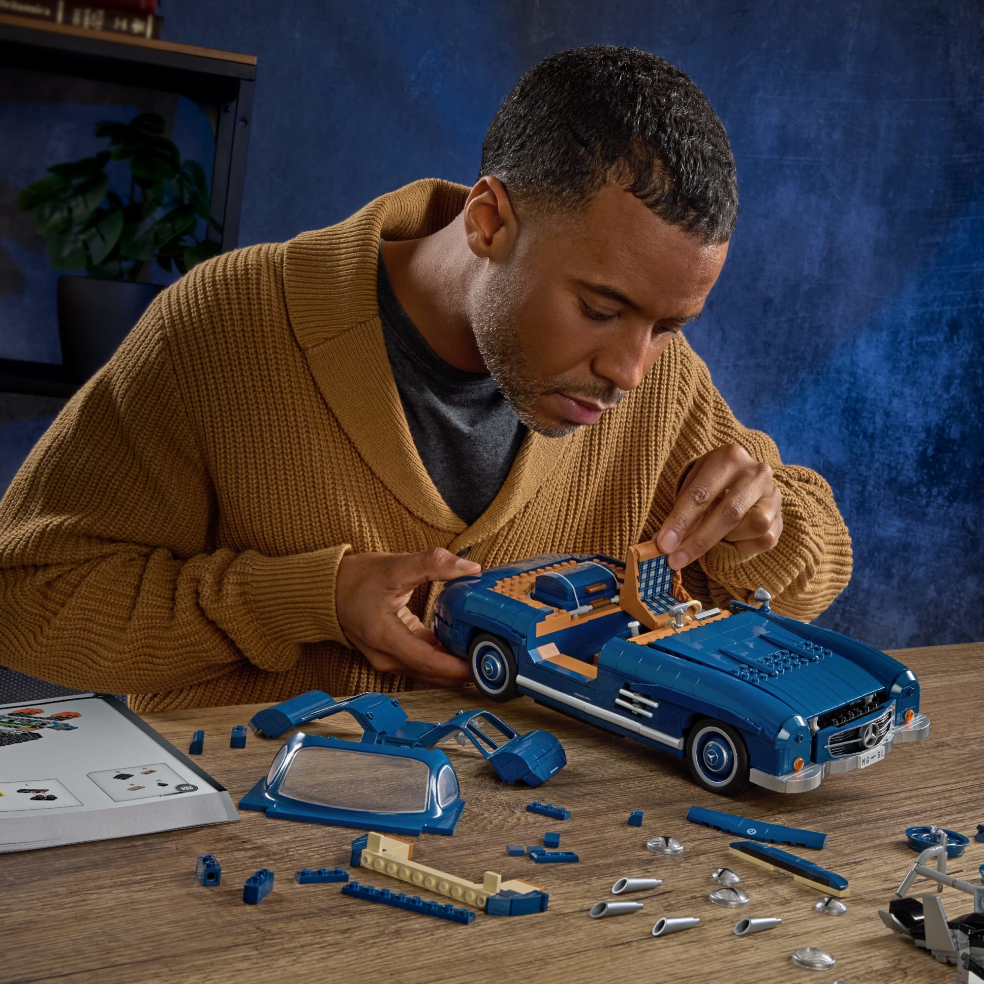 Mattel Brick Shop Hot Wheels Mercedes-Benz 300 Sl. Kit de Construction de Jouets 1600 Pièces de Collection - Image 2