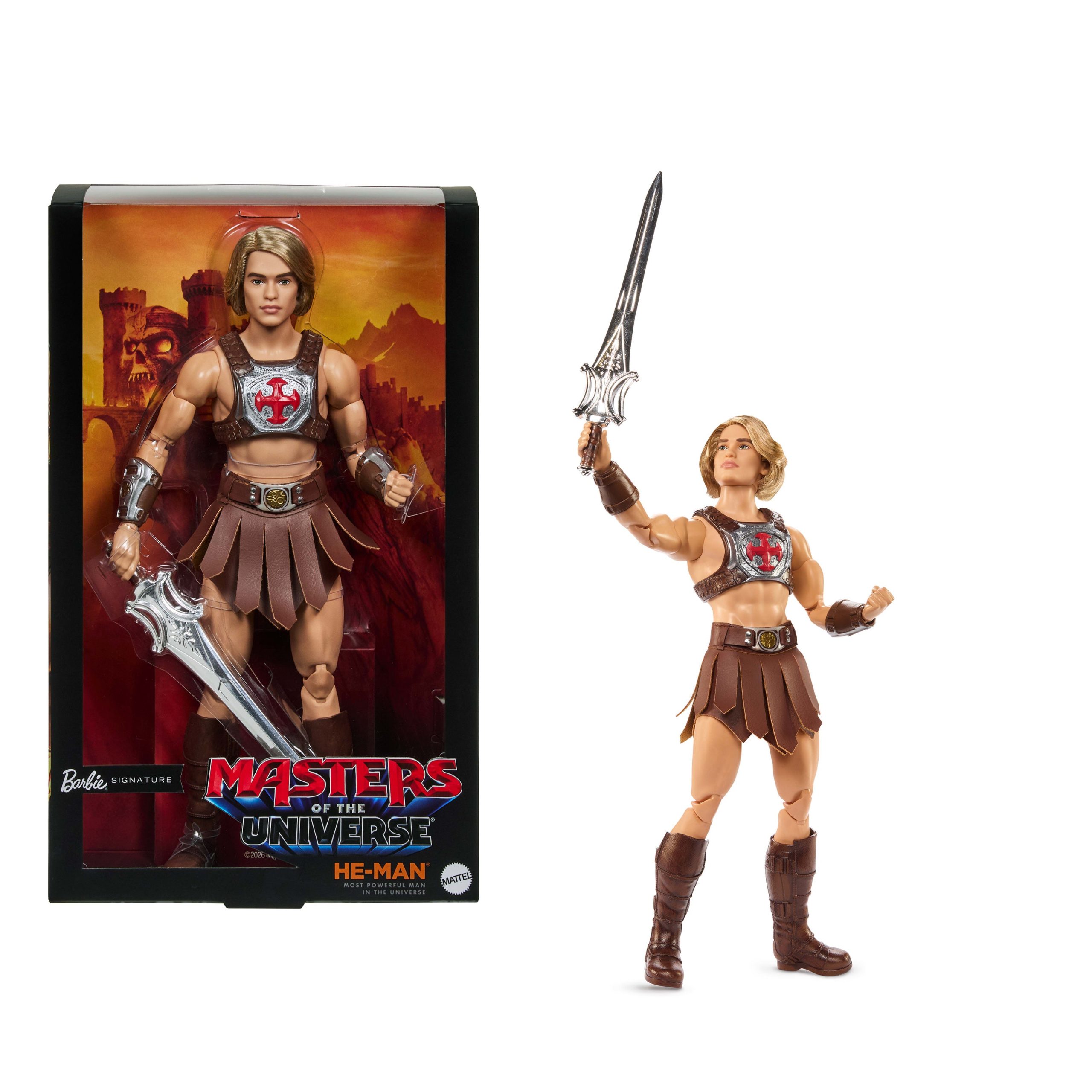 Barbie Signature Ken He-Man Collectible Doll in MOTU Movie Fashions