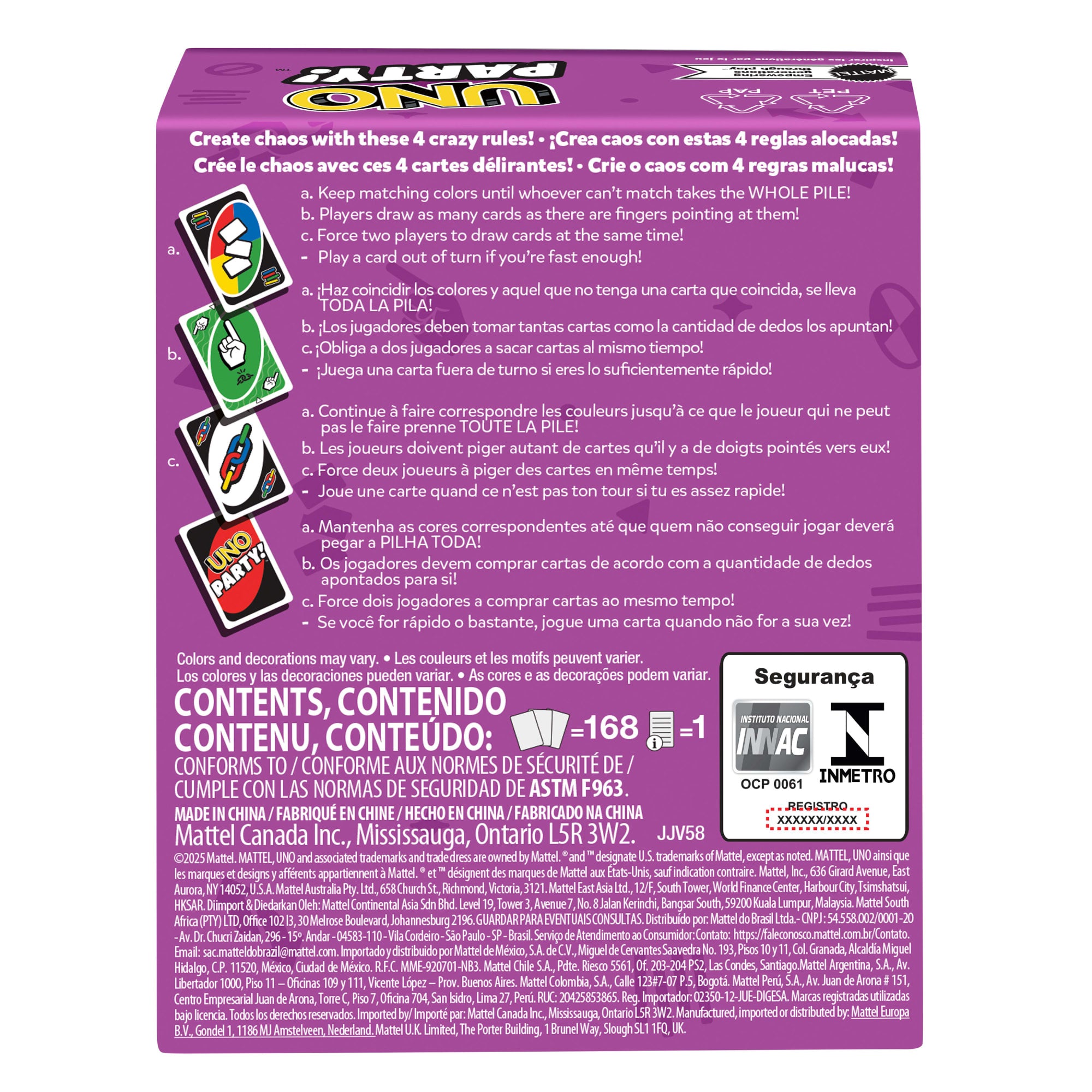 UNO Party Card Game For Large Groups. Kids. Adults & Family Nights. 6 To 14 Players Ages 7+ Years - Image 3