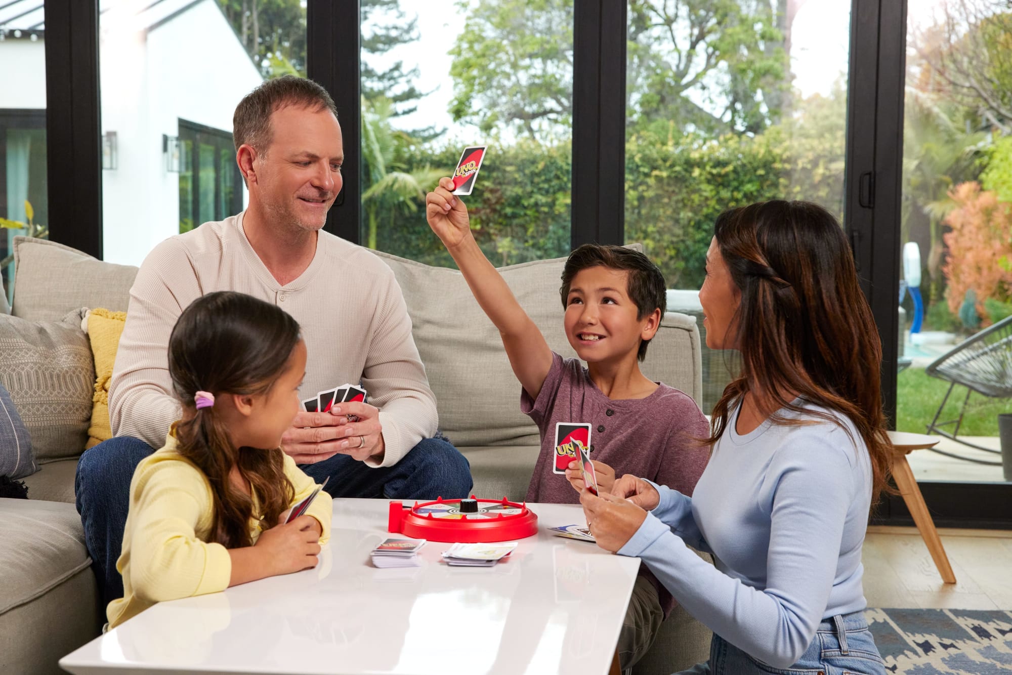 UNO Spin Card Game For Kid. Adult & Family Nights. Classic Play With Spinner - Image 2
