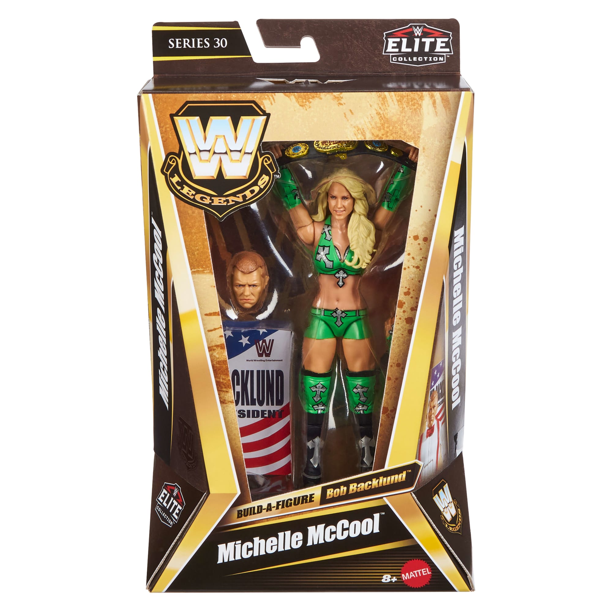 WWE Elite Legends Michelle Mccool Action Figure & Accessories. Series 30 6-Inch Collectible Set - Image 2