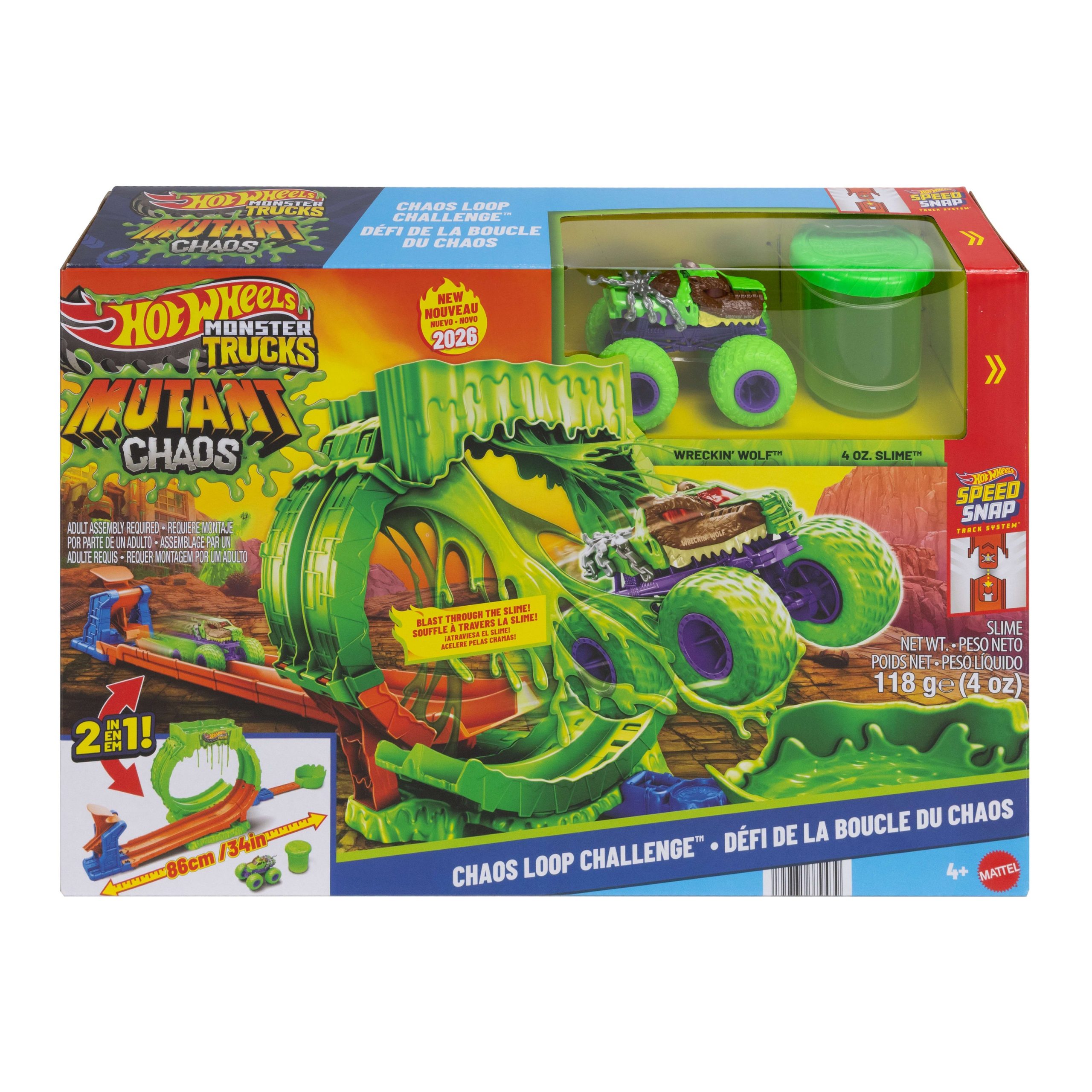 Hot Wheels Monster Trucks Vehículo de Juguete Mutant Chaos Slime