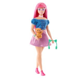 Barbie Mysteries: Beach Detectives Daisy Doll in Signature Outfit With Pet & Accessories