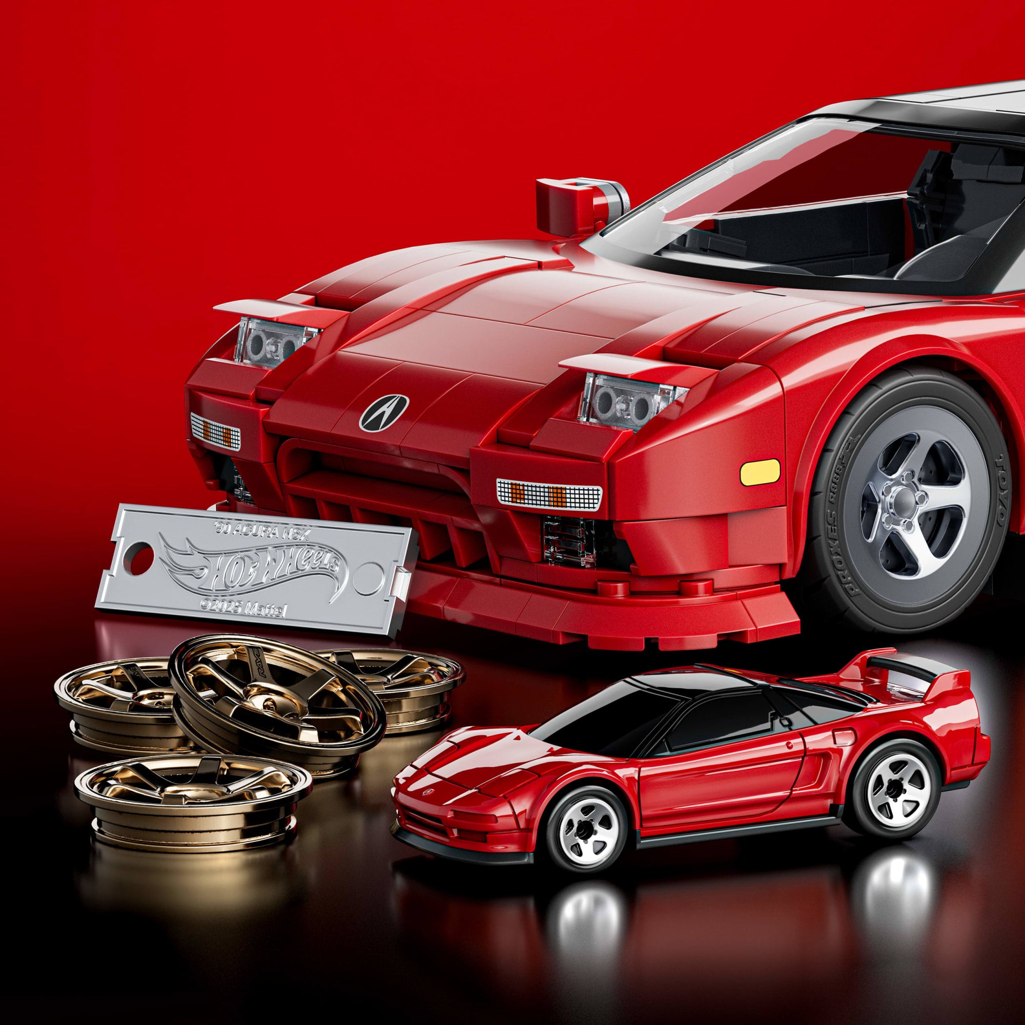 Mattel Brick Shop Hot Wheels Juguete de Construcción Elite '90 Acura NSX - Image 5