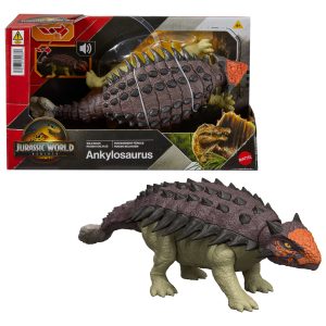 Jurassic World Dinosaurio de Juguete Rebirth Rugido Salvaje Euoplocephalus