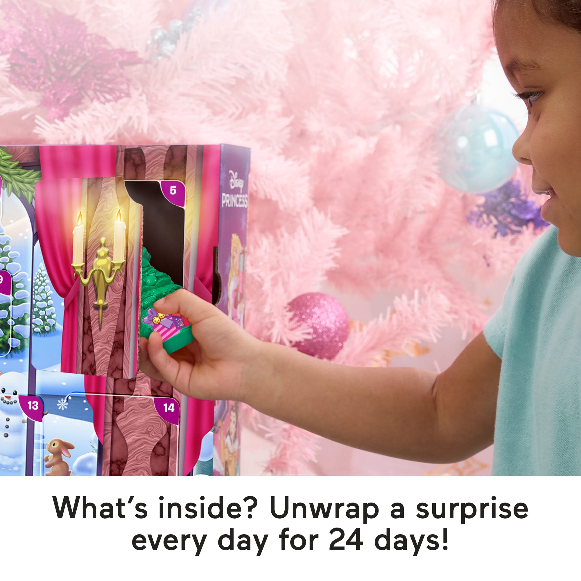 Fisher-Price Little People Disney Princess Advent Calendar For Toddlers & Kids. 24 Toys - Image 3