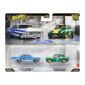 Hot Wheels Premium Car Culture 2-Pack Custom / Personnalisé '64 Galaxie 500 &  '67 Ford Anglia Racer Voiture De Course