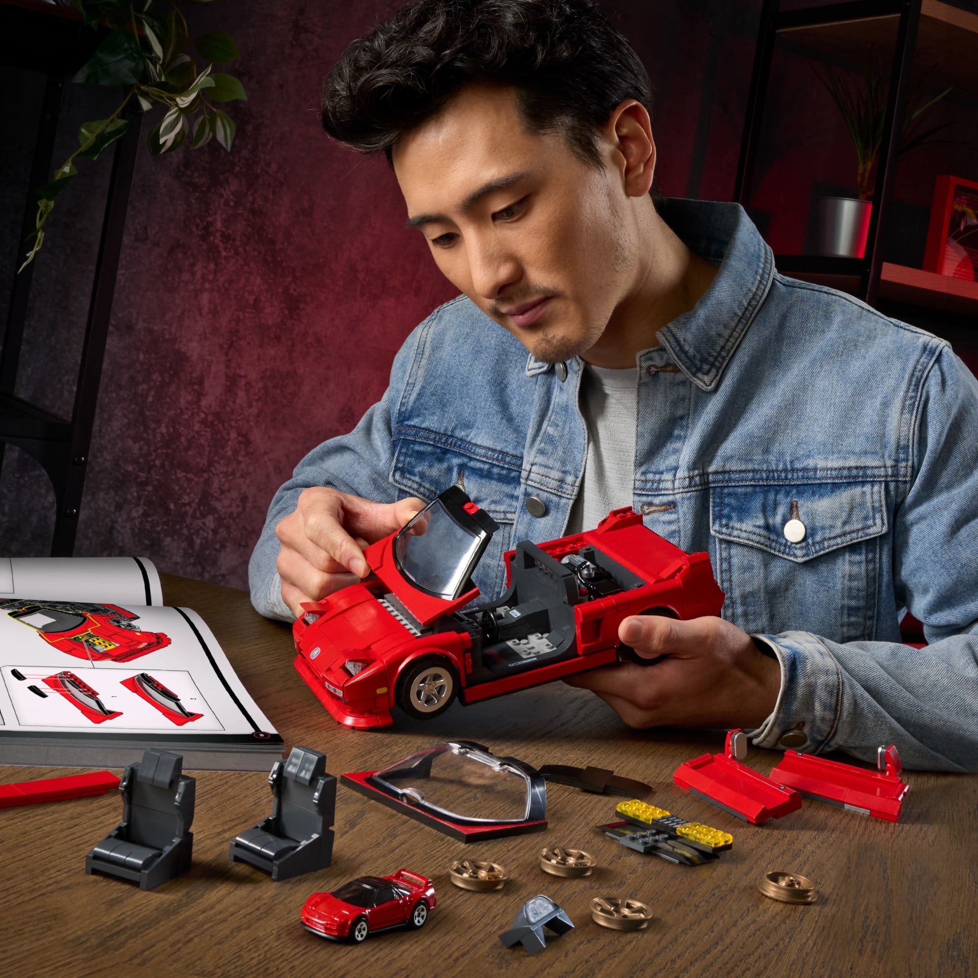 Mattel Brick Shop Hot Wheels Juguete de Construcción Elite '90 Acura NSX - Image 2