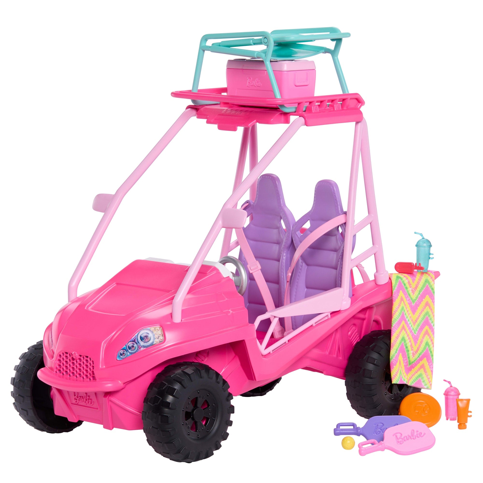 Barbie Los Misterios de Barbie: Detectives en la Playa Vehículo de Juguete Buggy de Playa