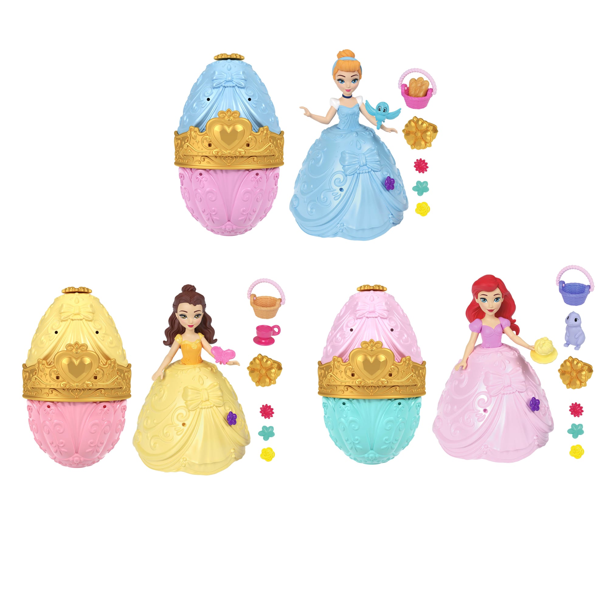 Disney Princess Easter Egg Surprise With 1 Small Doll. 2 Skirts & 10 Accessories - Image 2