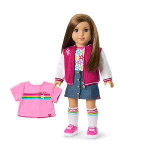 Truly Me™ 18-inch Doll #107 with straight brown hair