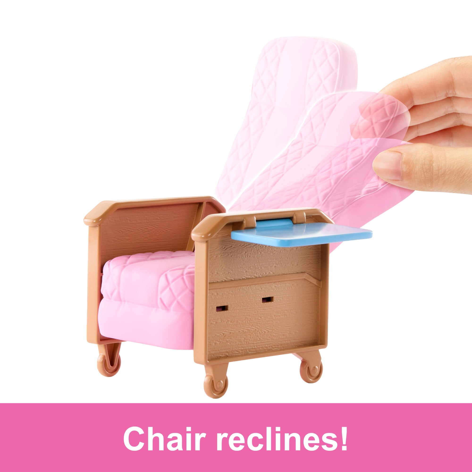 Barbie World Day At The Doctor Toy Playset With Medical Station. Chair & 12 Accessories - Image 5