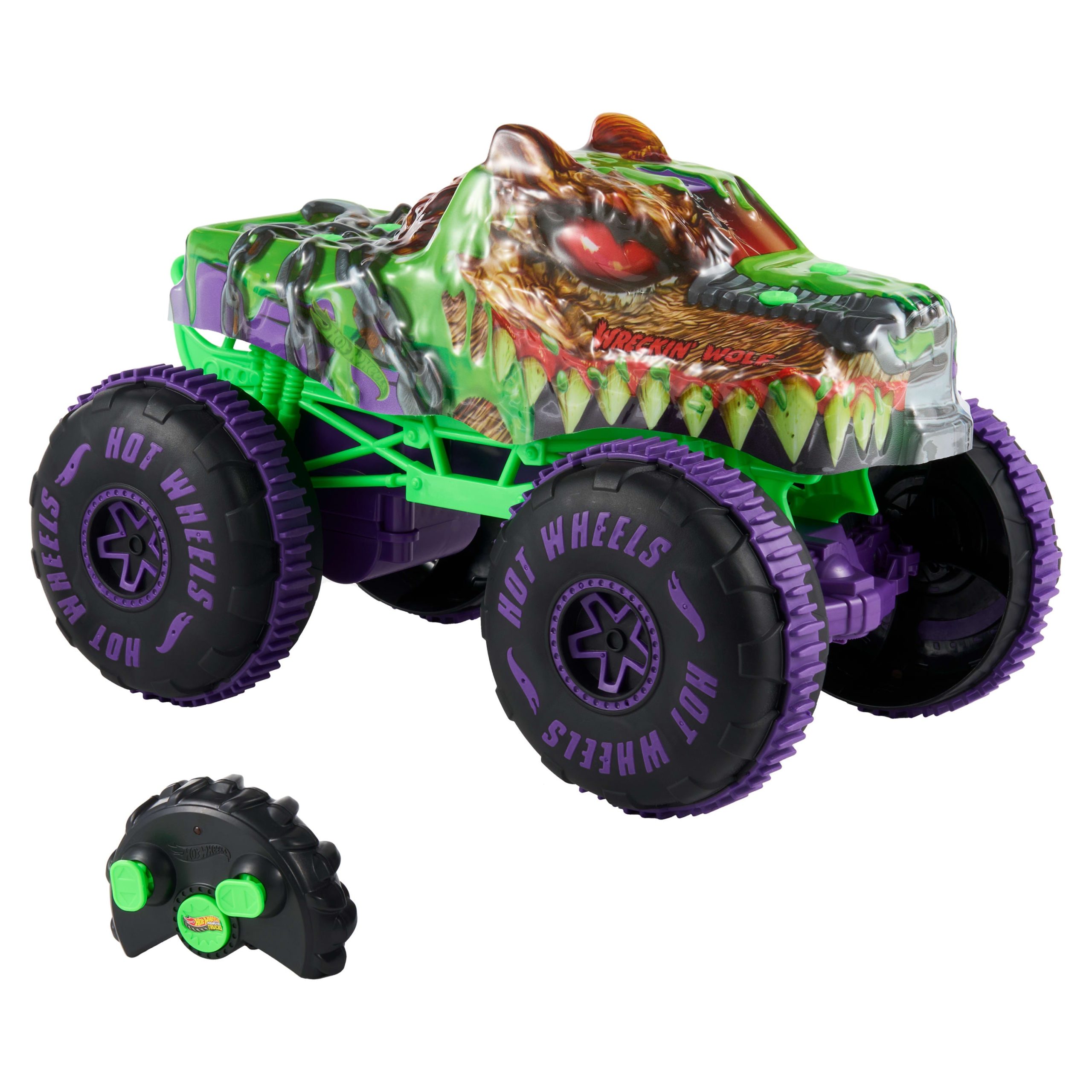 Hot Wheels Monster Trucks Loup Ravageur Télécommandé - Image 2