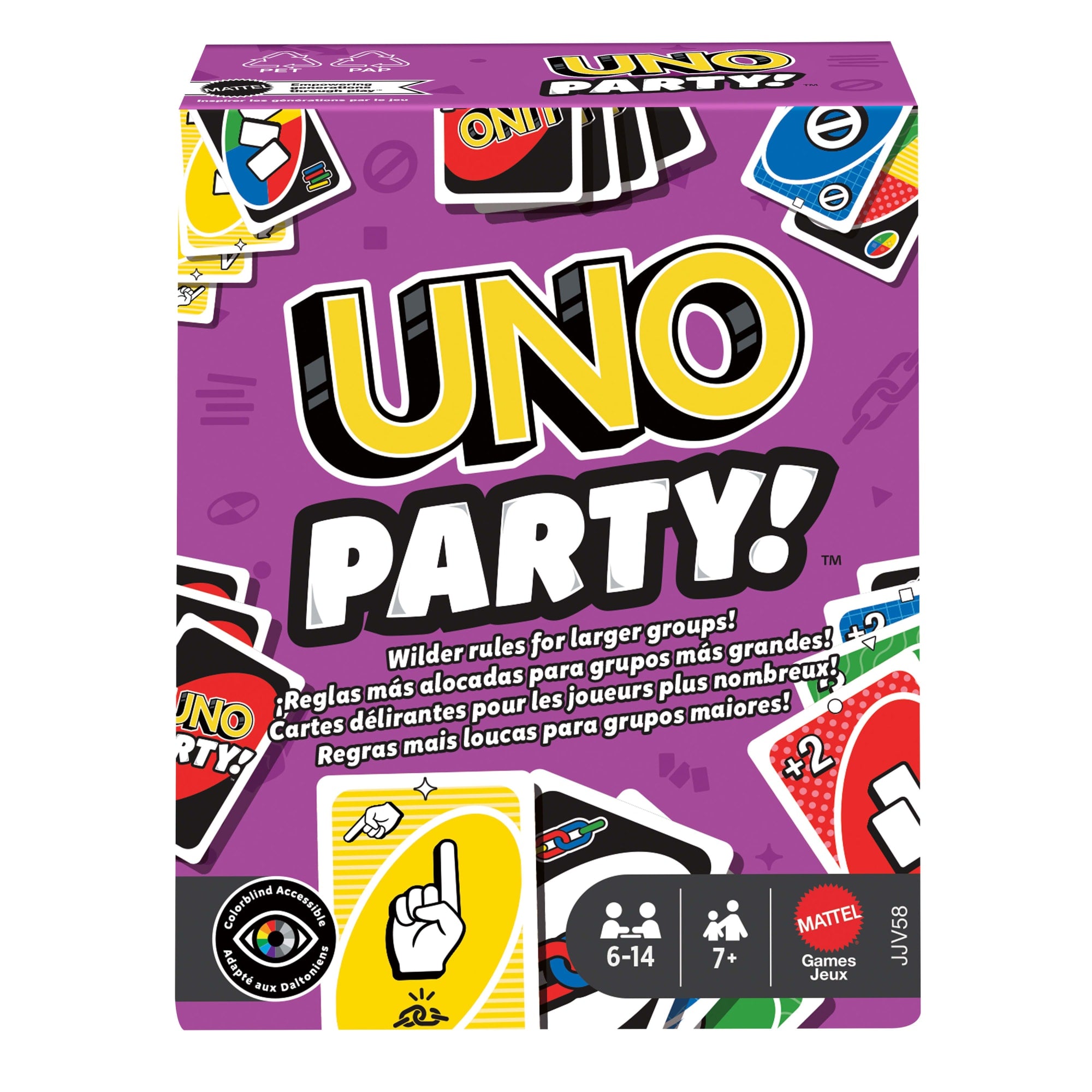 UNO Jogo de Cartas Party Novo