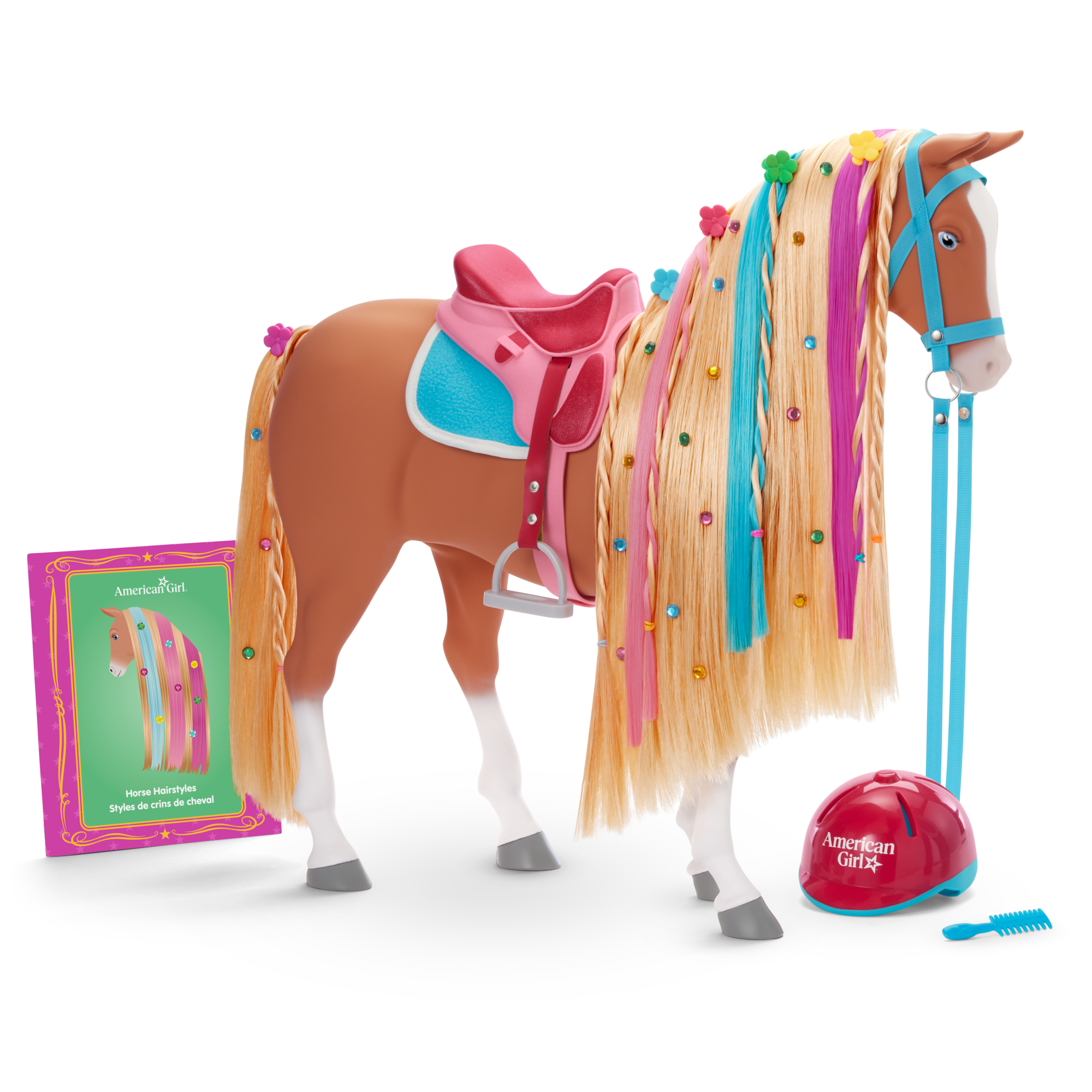 Chestnut Charm Horse & Western Flowers Denim Jumpsuit for 18-inch Dolls - Image 5