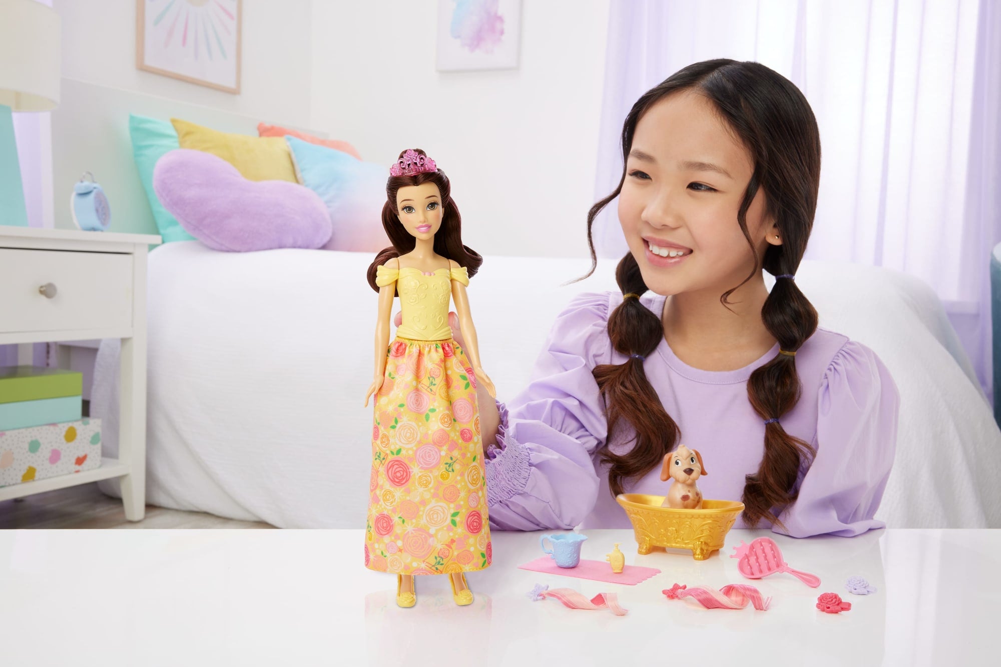 Disney Coffret Princesse Belle et Son Chien à Toiletter - Image 2