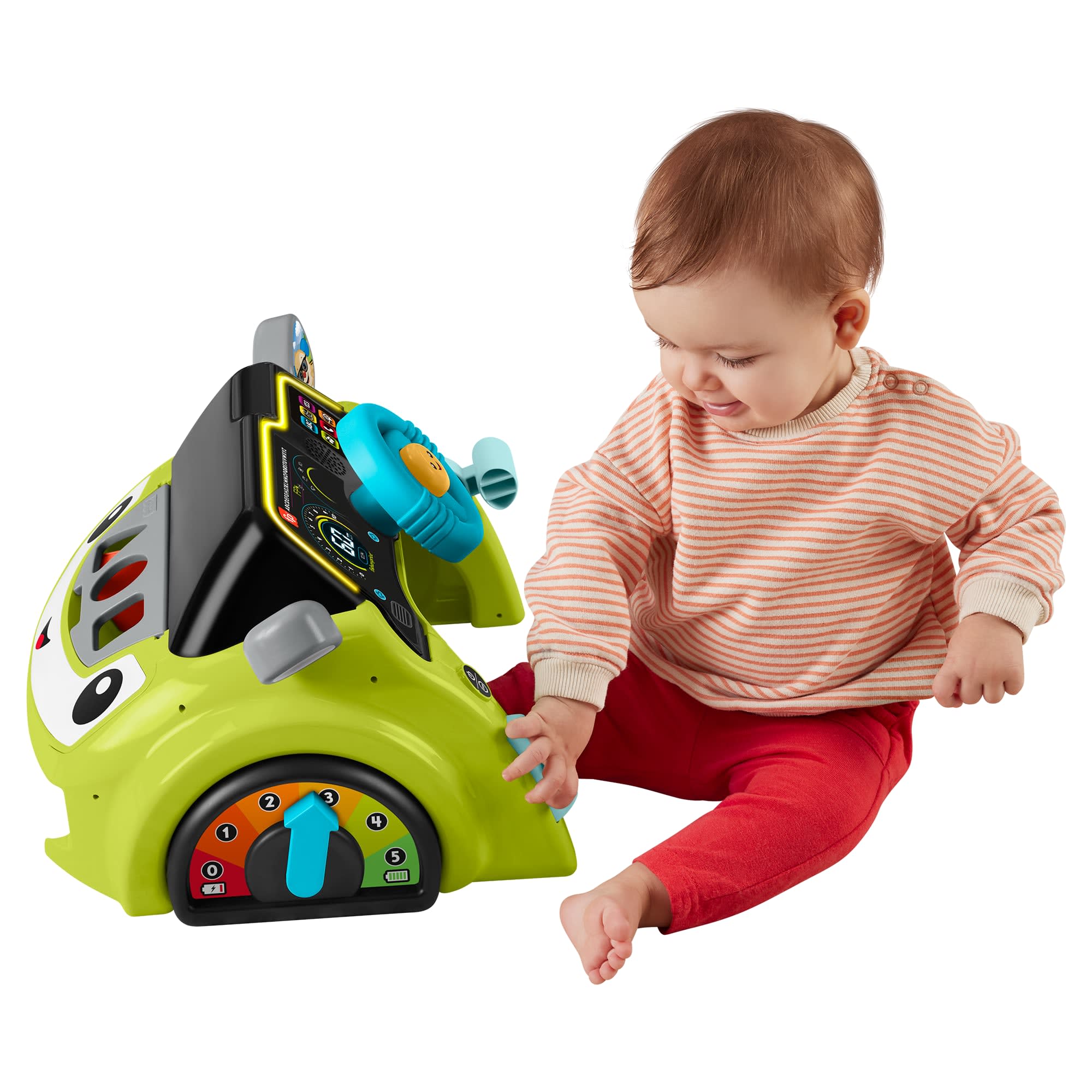Fisher-Price Laugh & Learn Sit & Steer Driver Activity Center Learning Toy For infants & Toddlers