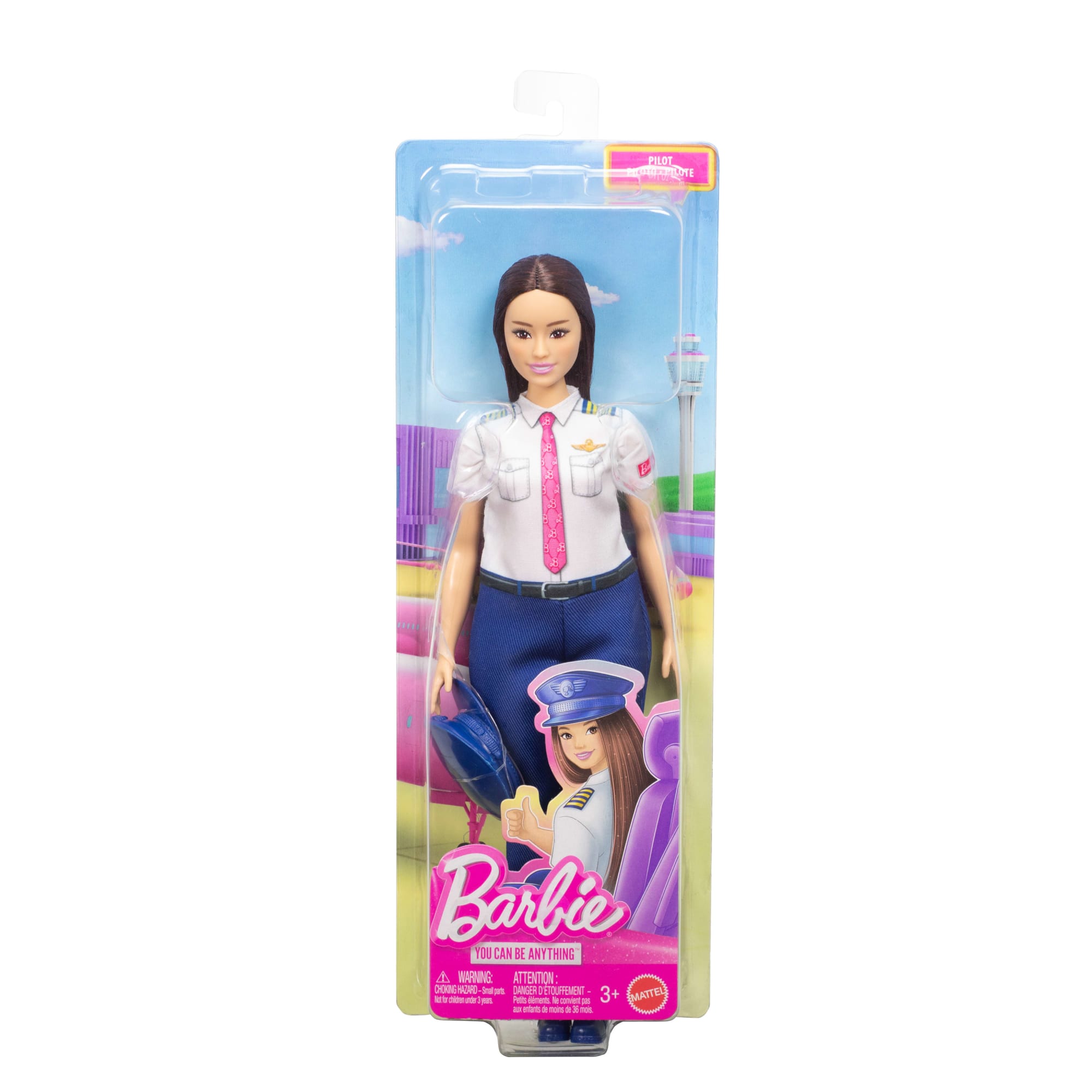 Barbie Careers Pilot Doll & Accessory. Fashion Doll Wearing Removable Uniform & Shoes With Hat - Image 3