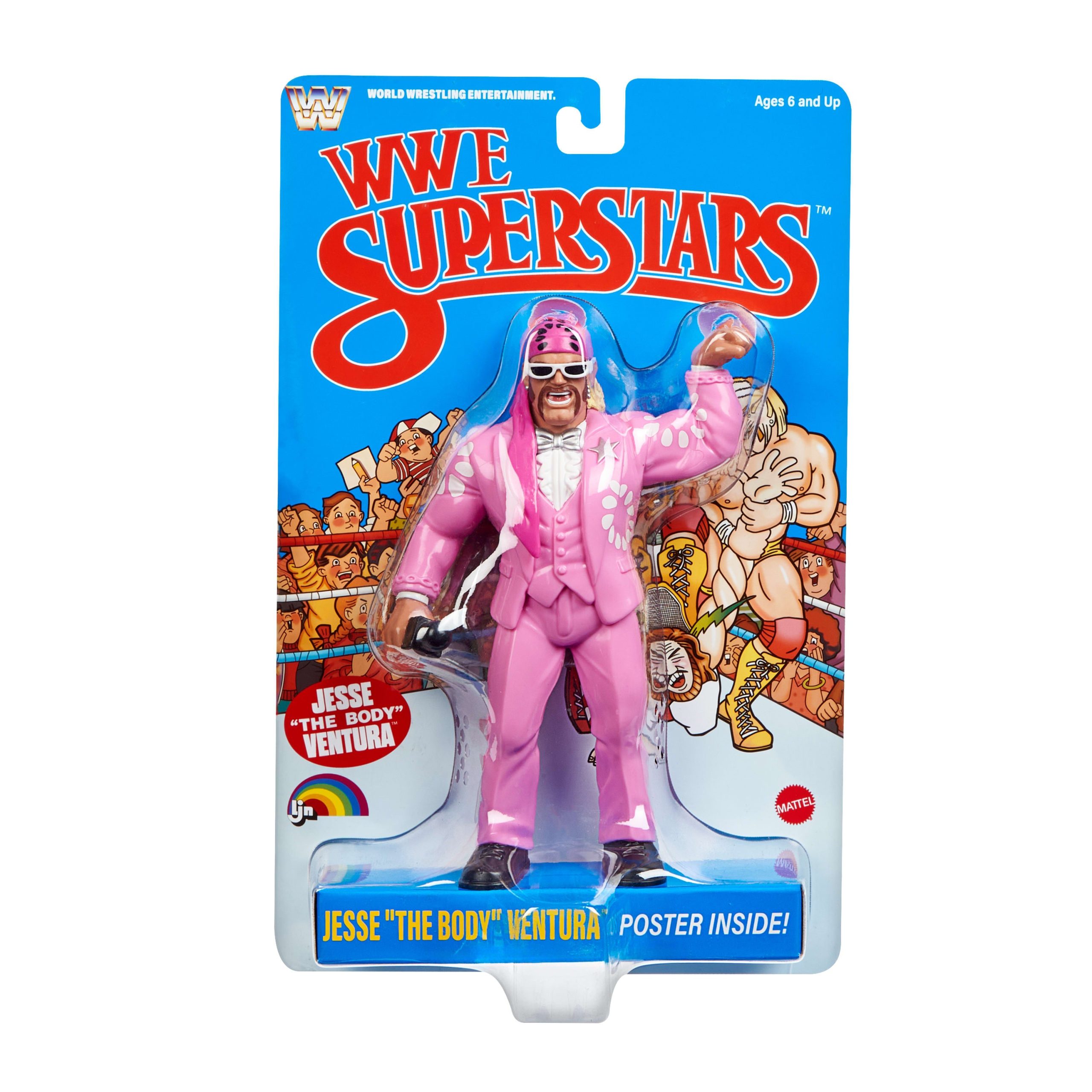 Ljn WWE Superstars Jesse The Body Ventura Action Figure. 1980s Retro 8-Inch Collectible Toy - Image 2