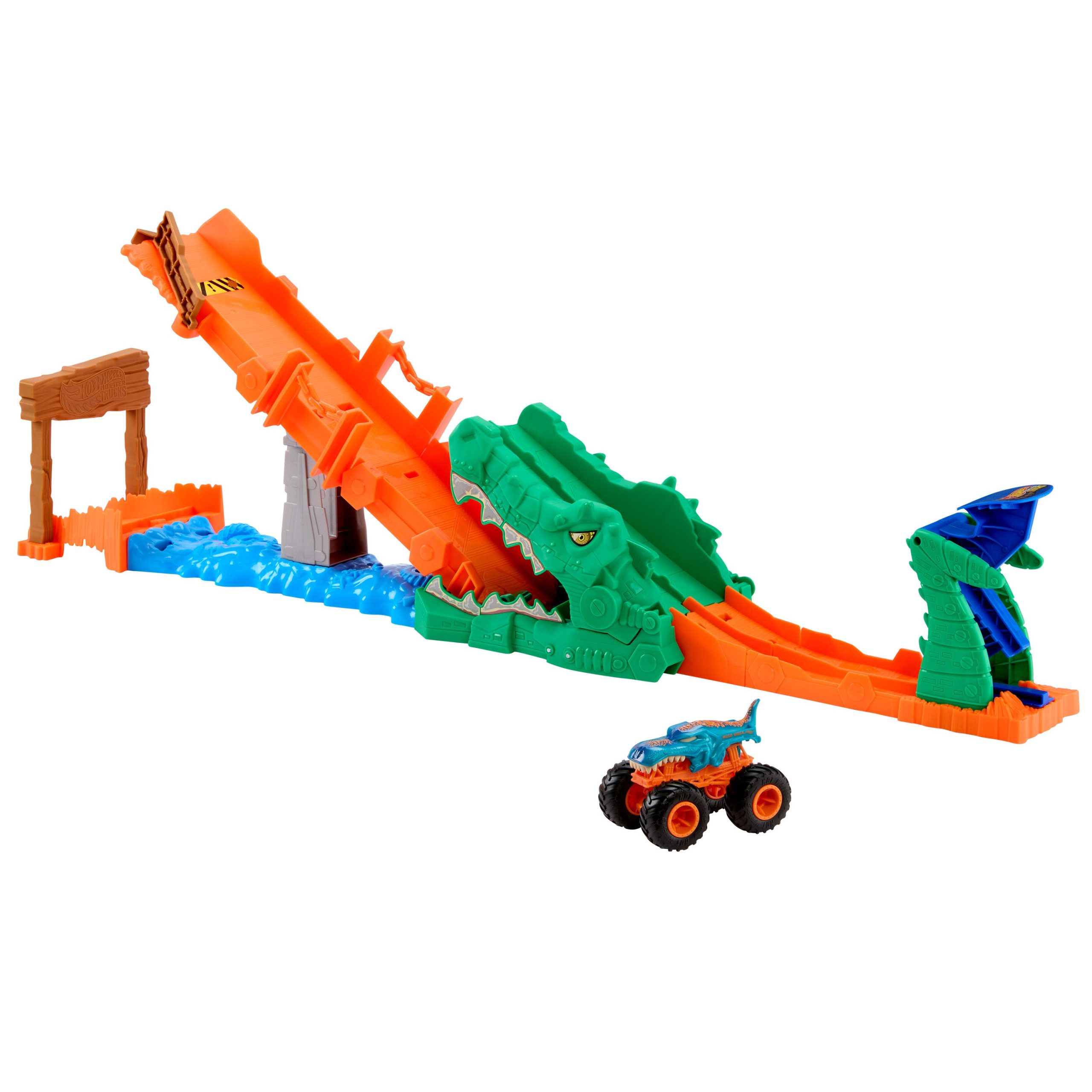 Hot Wheels Monster Trucks Pista Ataque ao Crocodilo - Image 5