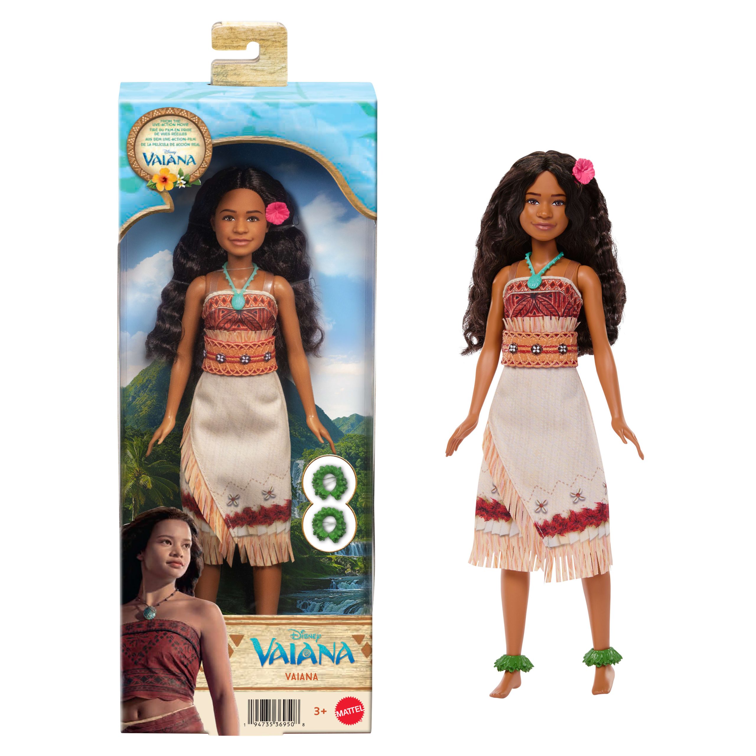 Disney Princess Moana Muñeca Muñeca Live Action