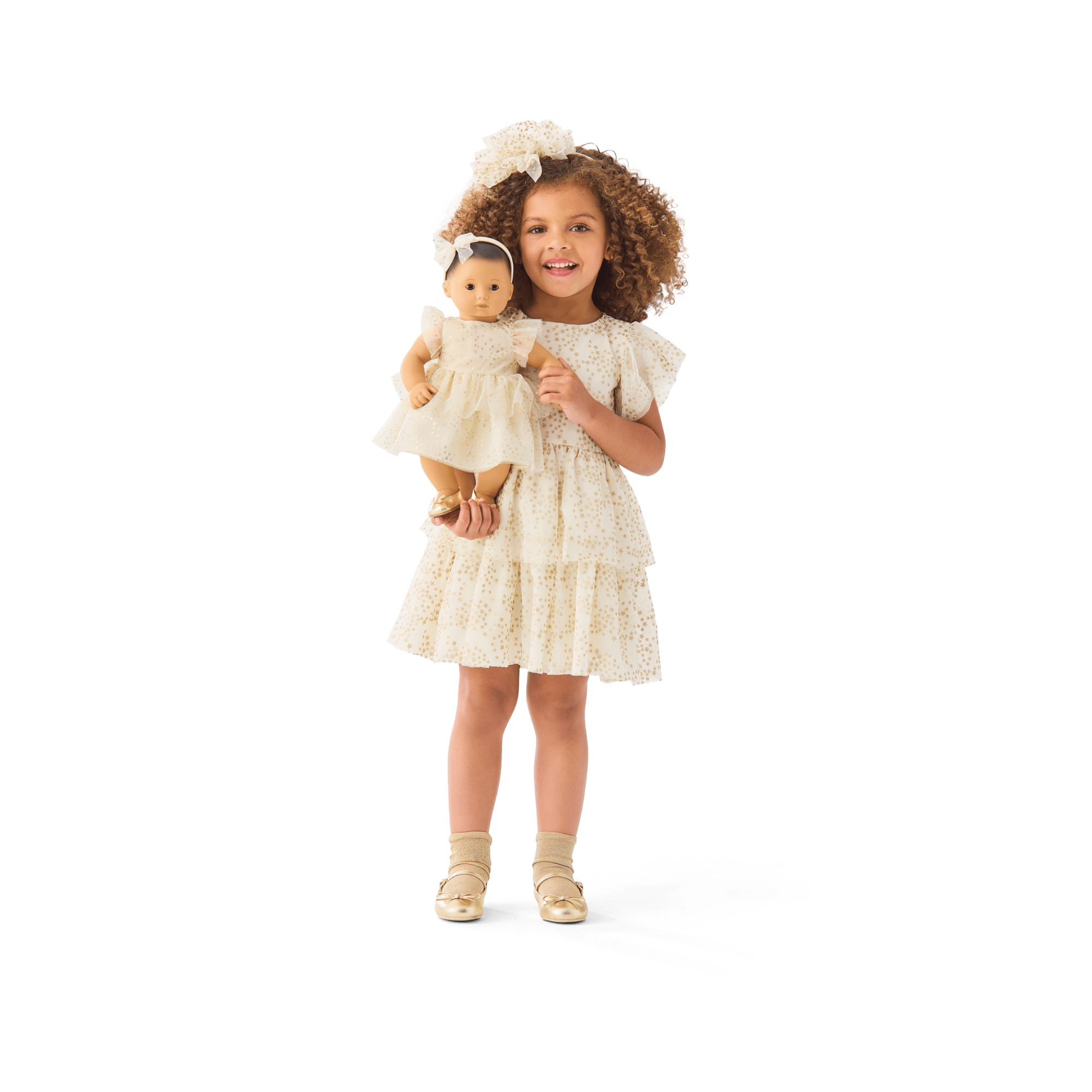 American Girl® x Janie and Jack Sparkly Cream Celebration Dress for Little Girls & Girls - Image 14