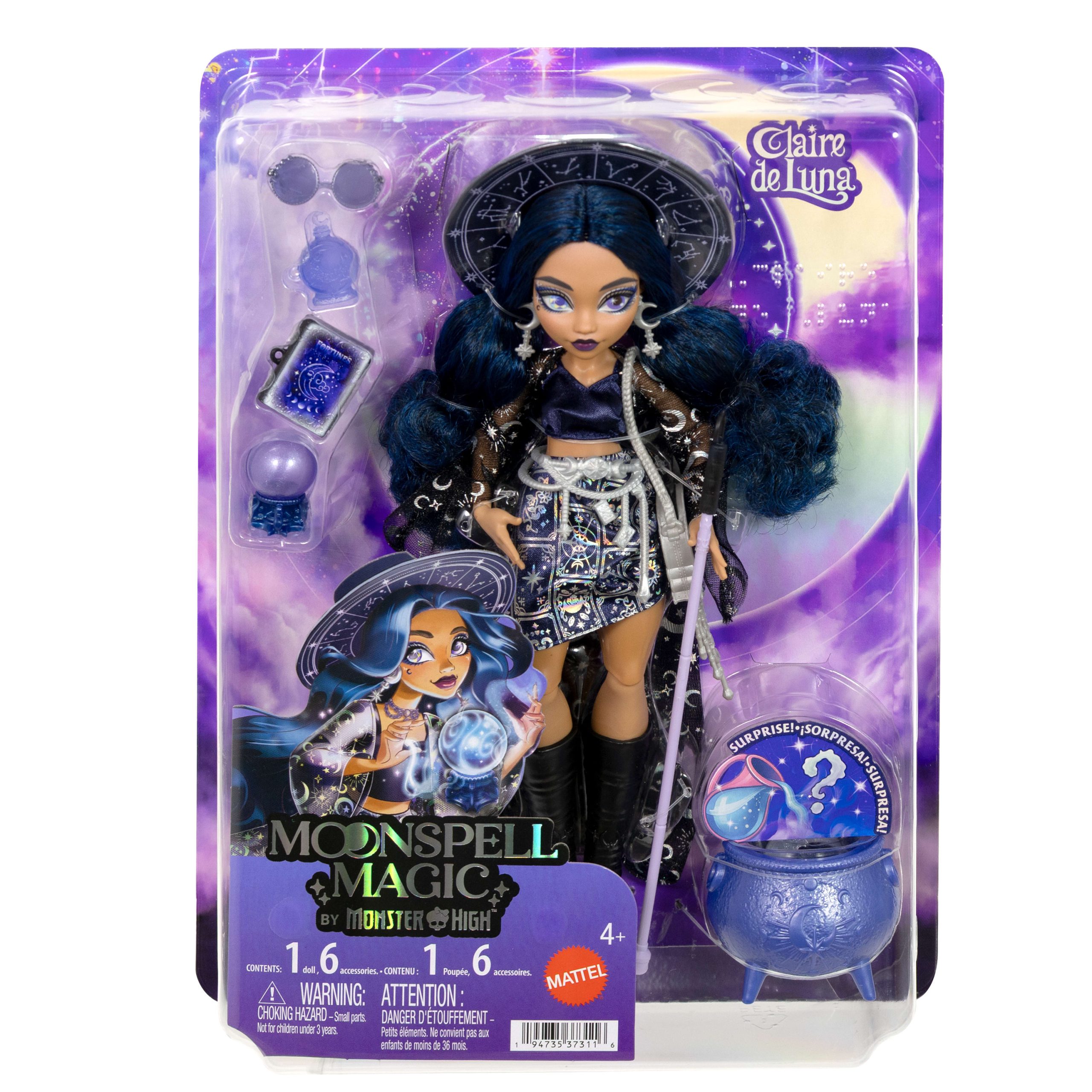 Monster High-Poupée Claire de Luna-Avec Accessoires - Image 5
