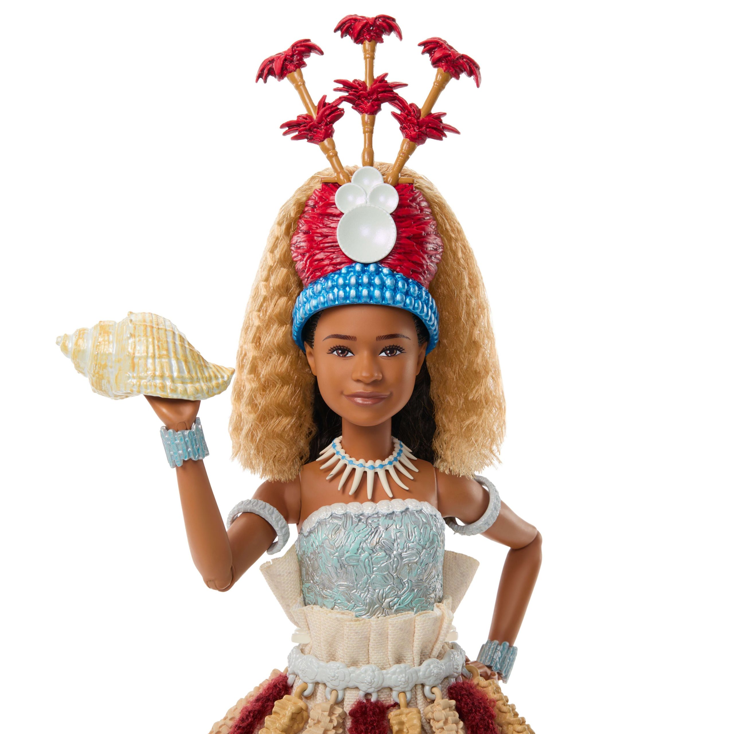 Mattel Disney Collector Moana Collectible Fashion Doll in Live Action Ceremonial Look With Shell Accessory - Image 2
