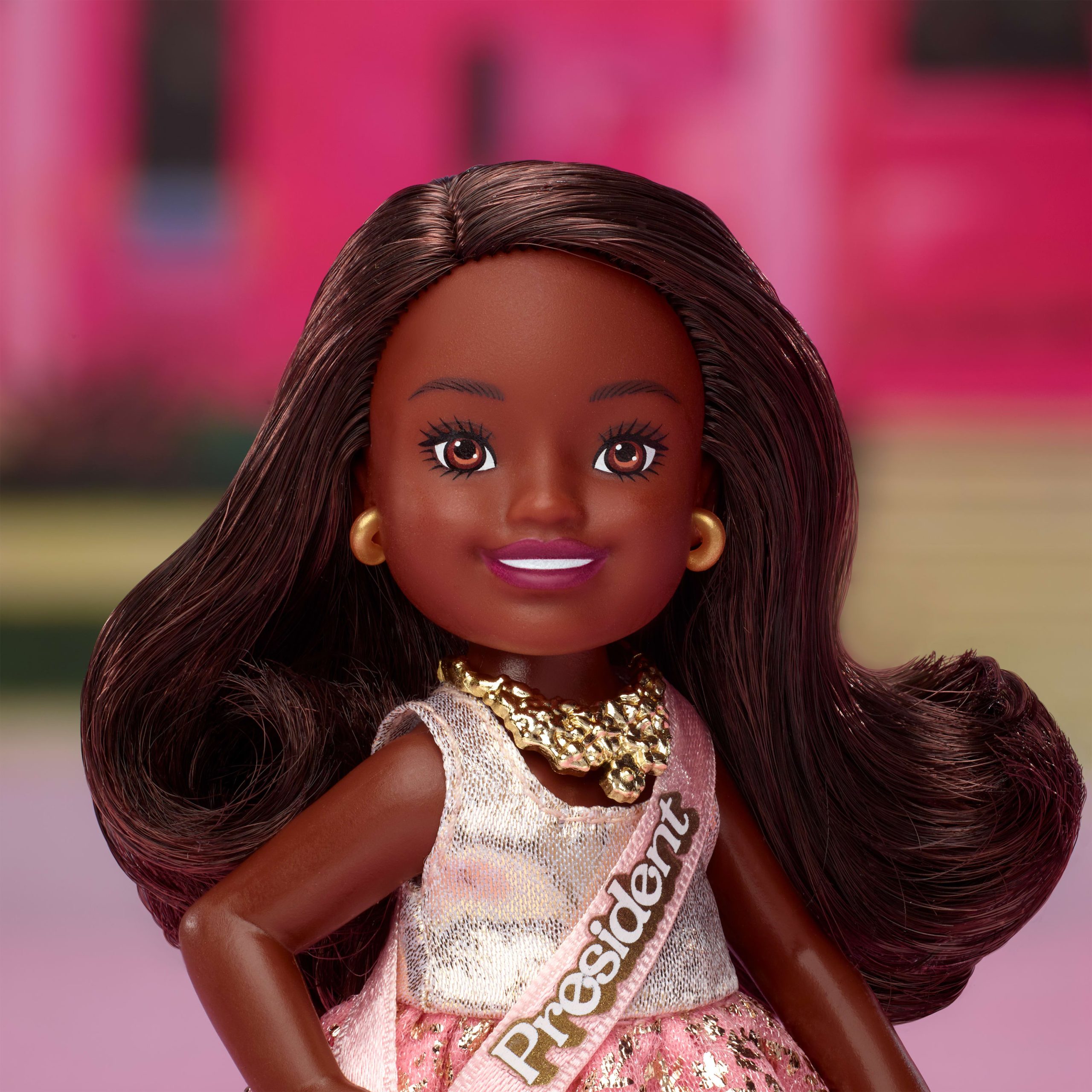 Barbie The Movie Chelsea Collectible 4-Pack Dolls. Includes Barbie. Ken. President Barbie. & Gloria Characters - Image 3