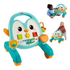 Fisher-Price 2-In-1 Musical Penguin Activity Walker. Baby To Toddler Push Along Toy