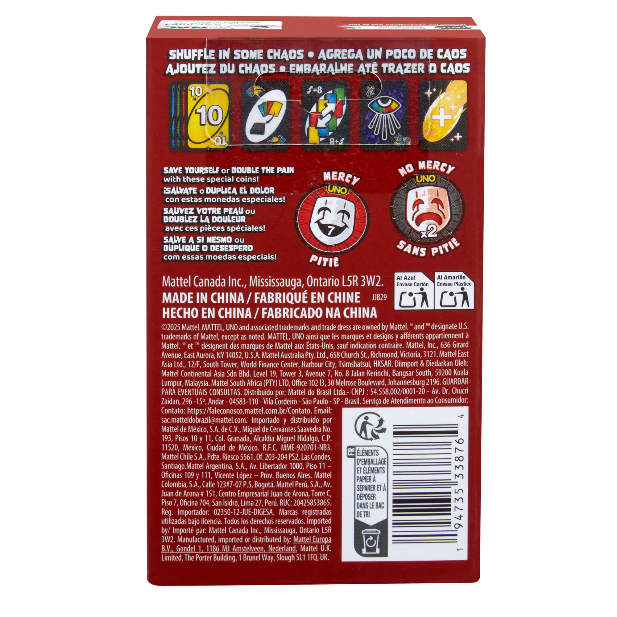 UNO Show 'Em No Mercy Card Game Expansion Pack For Kid. Adult & Family Nights & Parties - Image 6