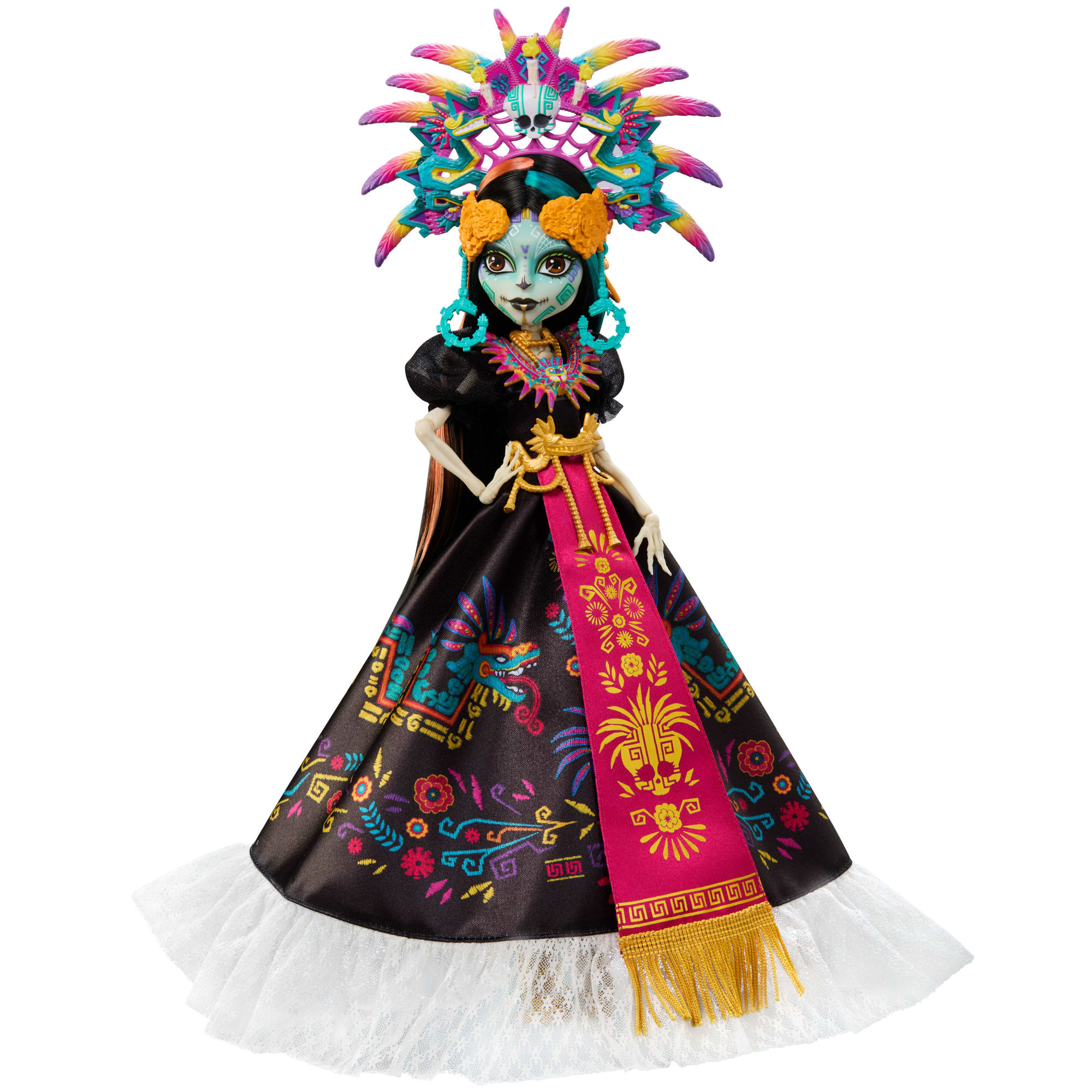 Monster High Skelita Calaveras Collectible Doll. Día De Muertos 2025. Aztec-inspired Gown - Image 6