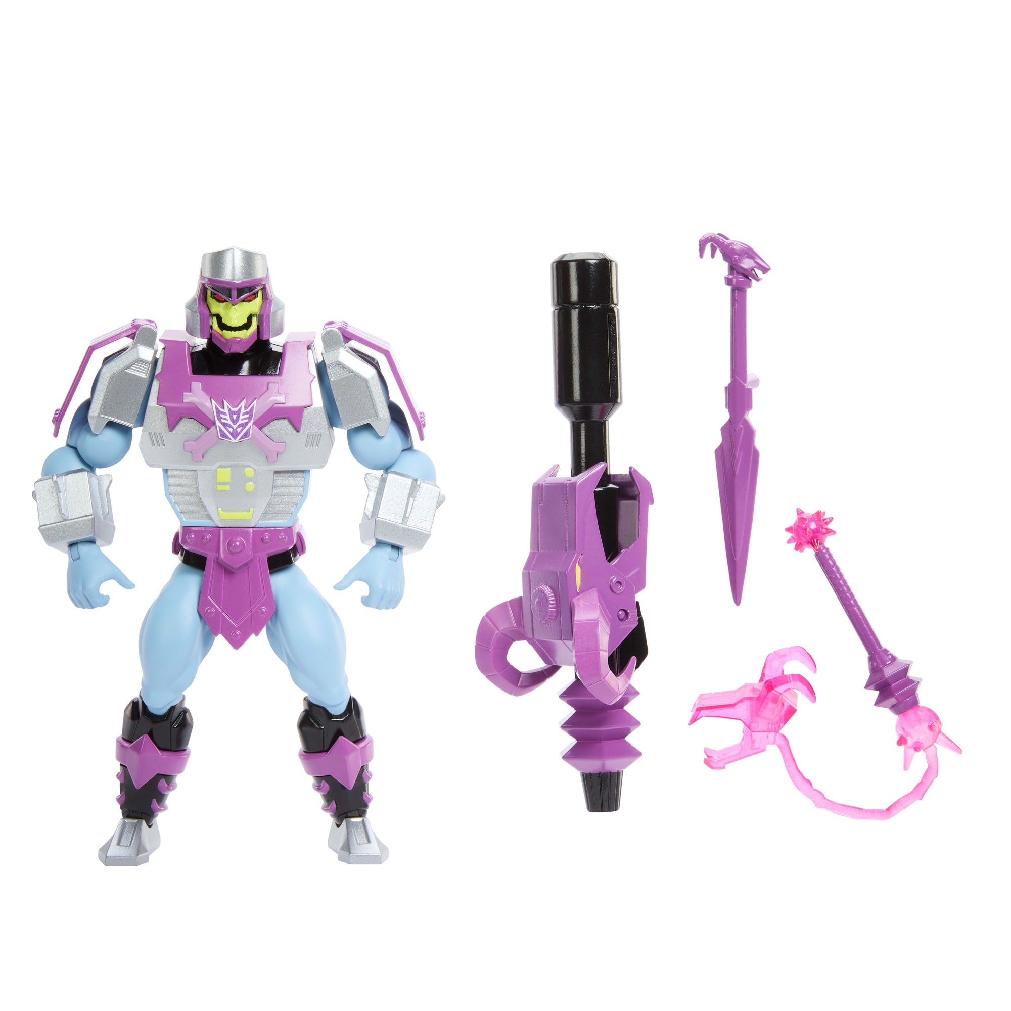 Masters Of Universe Origins & Transformers MEGAtron Armor Skeletor Action Figure. MOTU 5.5 Inch Toy