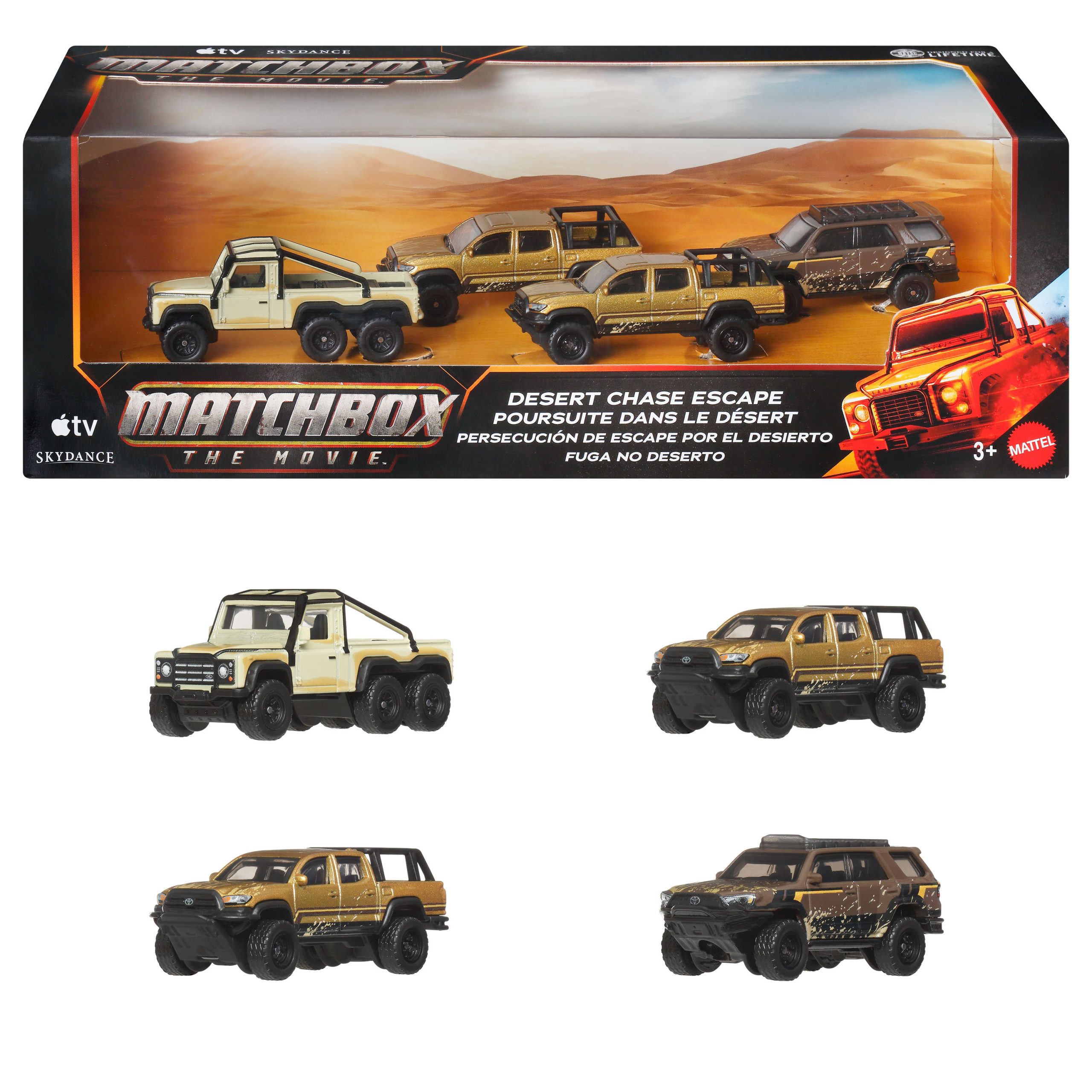 Matchbox Desert Chase Escape 4-Pack
