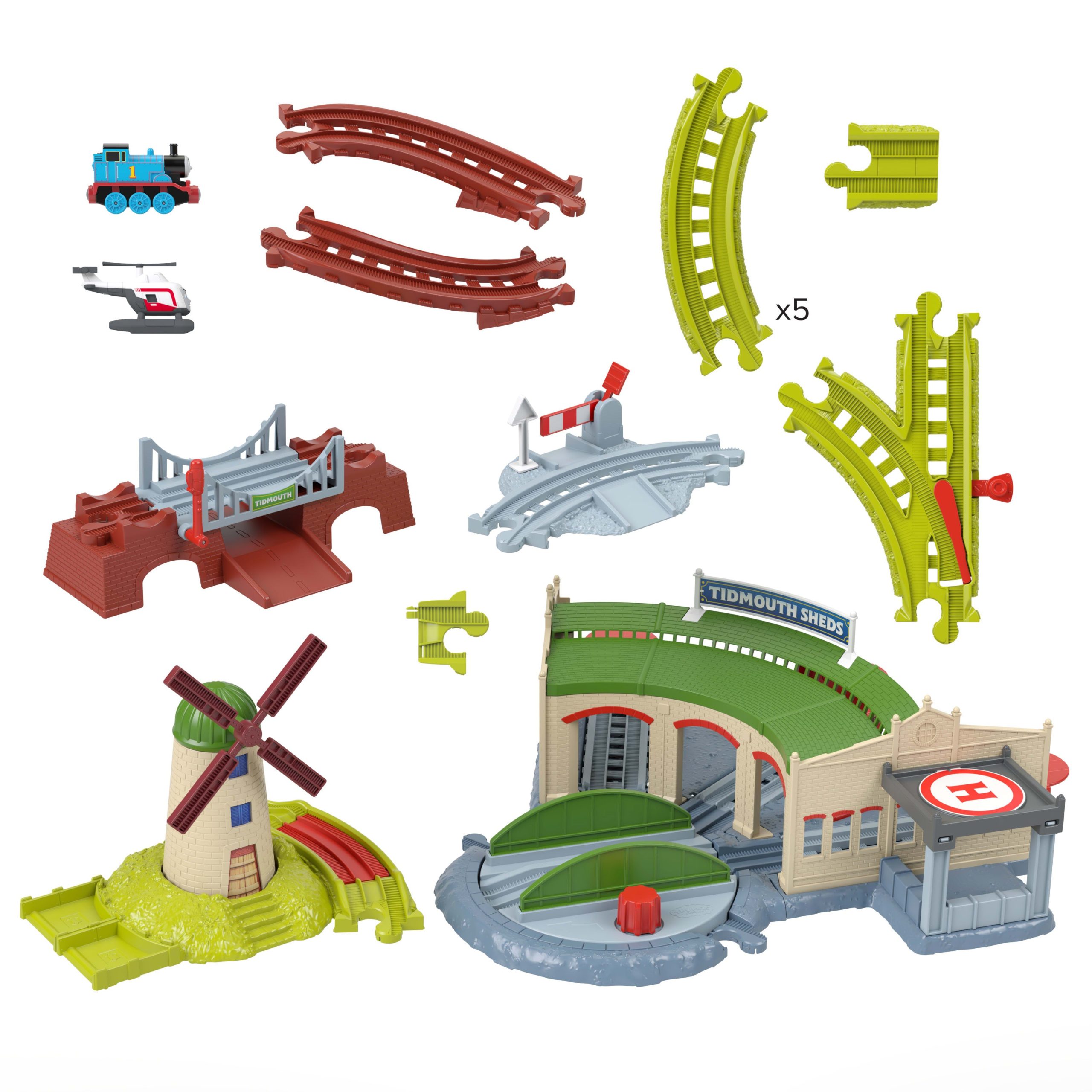 Thomas e Seus Amigos Pista de Brinquedo Pista Galpões De Tidmouth - Image 5