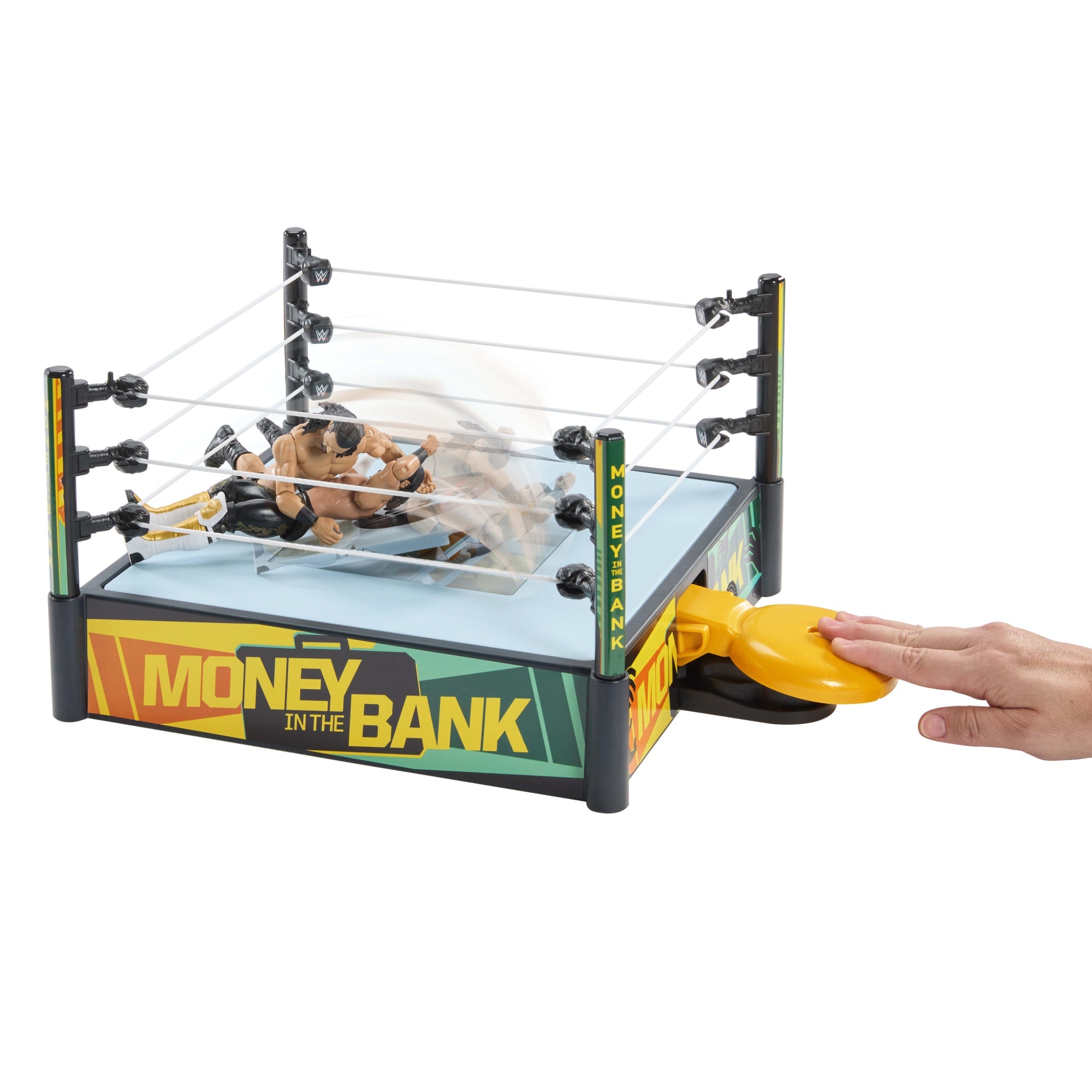 WWE Money in The Bank Cash-in Ring Playset With Accessories. 2 Play Modes. 40+ Sounds & Phrases - Image 5