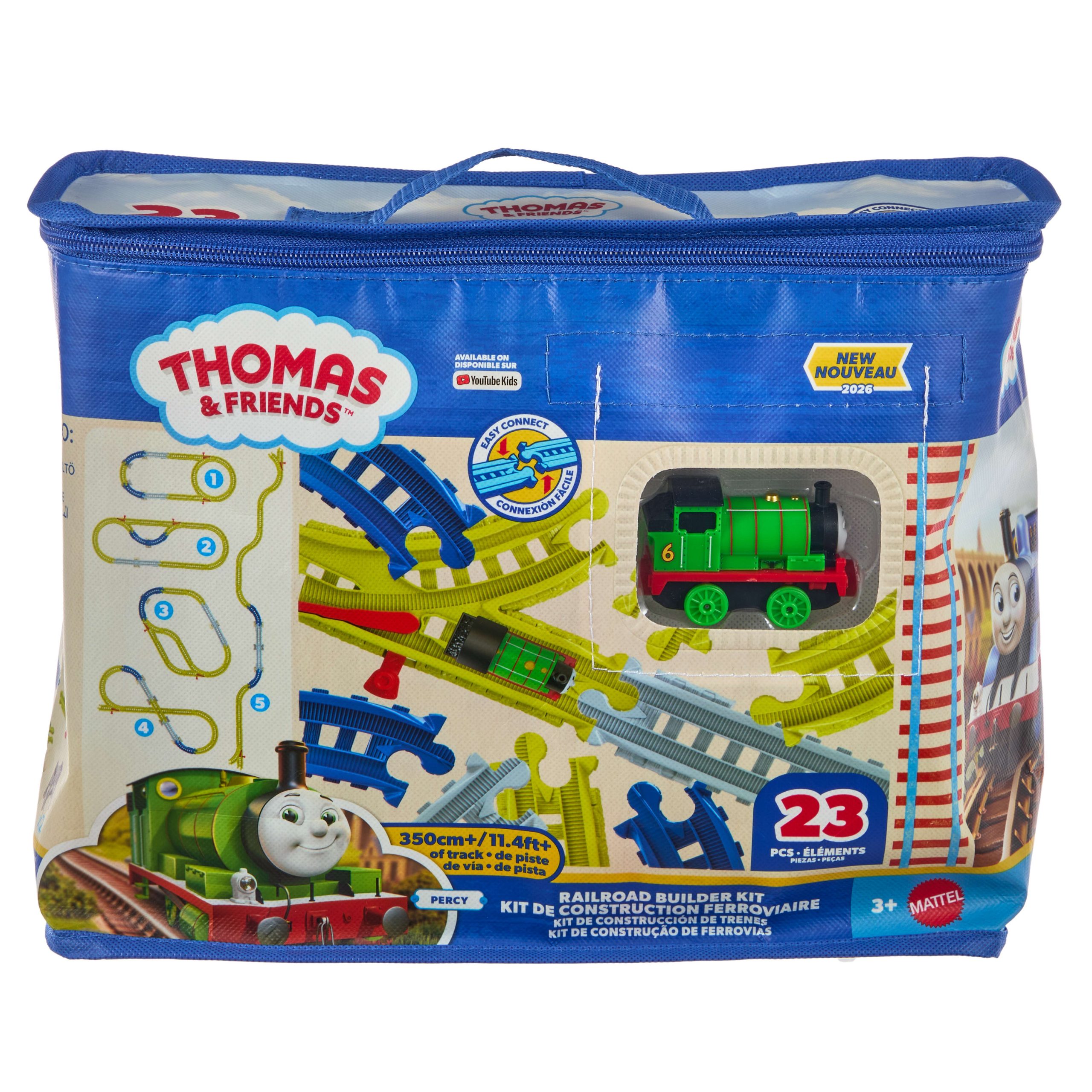 Thomas & Friends From Fisher-Price Easy Connect Track Kit. 22 Pieces. Percy Engine & Reusable Bag - Image 6