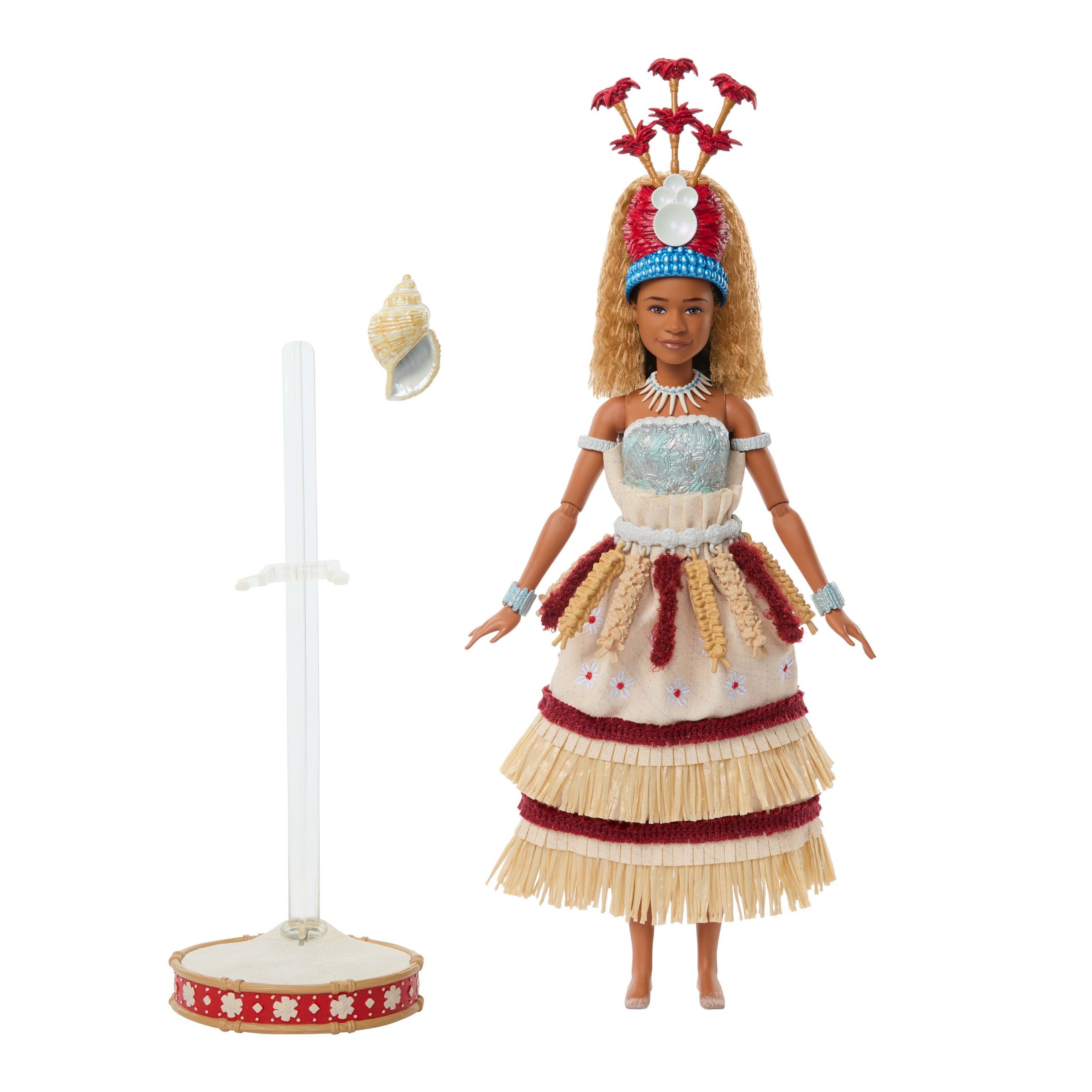 Mattel Disney Collector Moana Collectible Fashion Doll in Live Action Ceremonial Look With Shell Accessory - Image 6