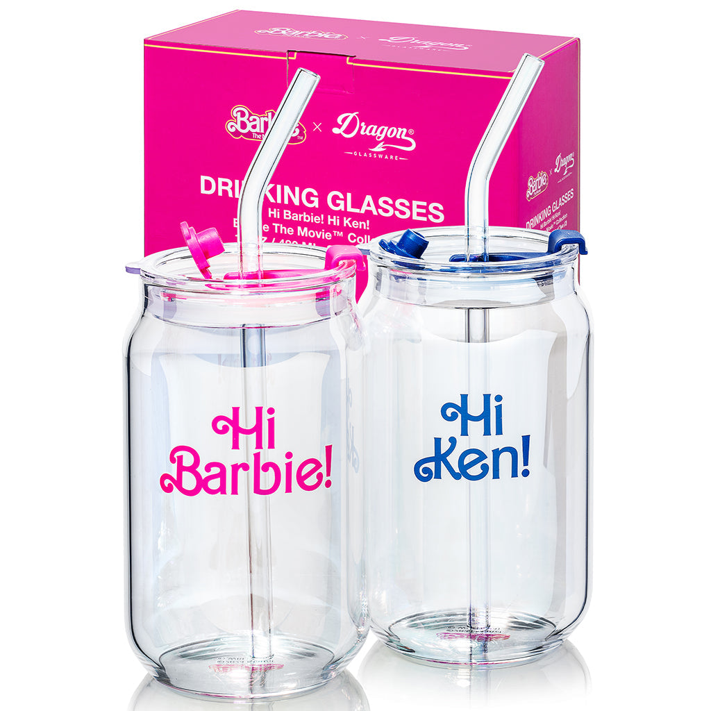 Barbie™ the Movie X Dragon Glassware® Hi Barbie! Hi Ken! Drinking Glasses - Image 21