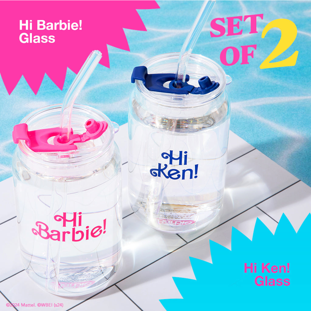 Barbie™ the Movie X Dragon Glassware® Hi Barbie! Hi Ken! Drinking Glasses - Image 16