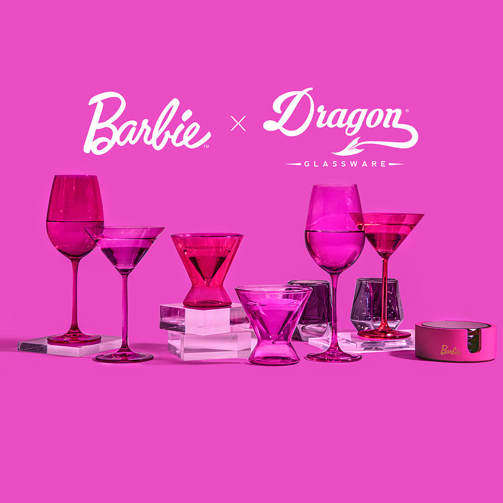 Barbie™ X Dragon Glassware® Stemless Martini Glasses - Image 10