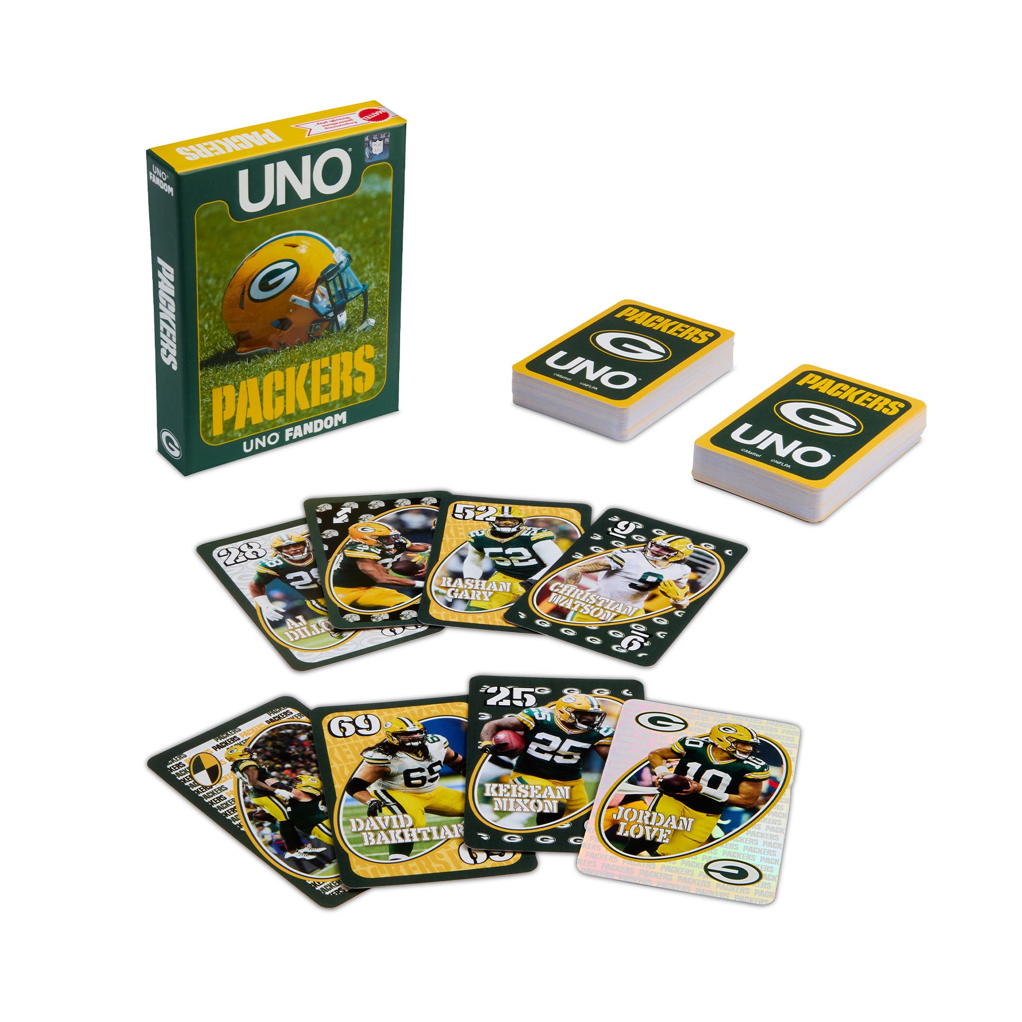 UNO Fandom NFL Green Bay Packers Game Deck