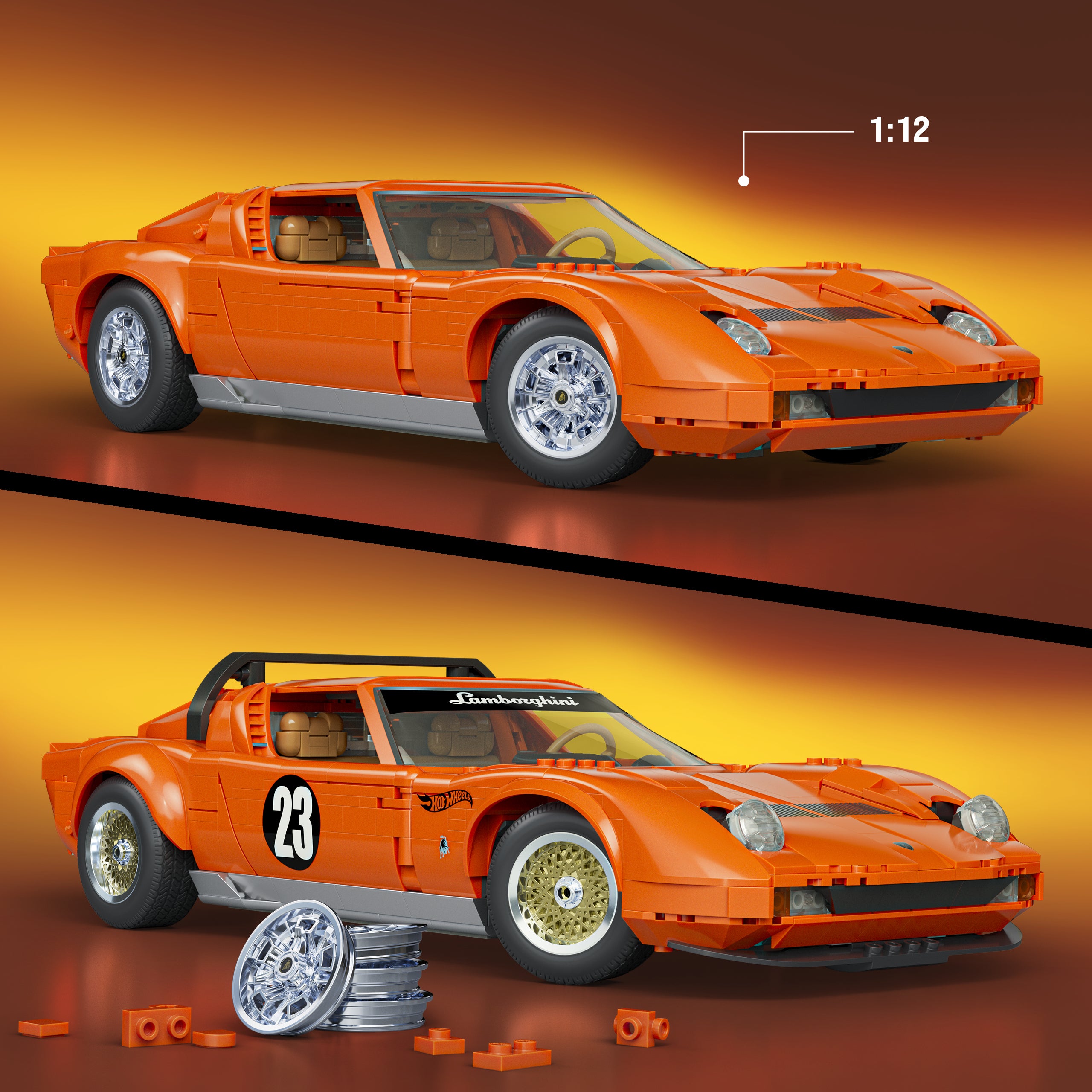 Hot Wheels-Coffret de Construction Lamborghini Miura P400 Sv de 1971 - Image 3