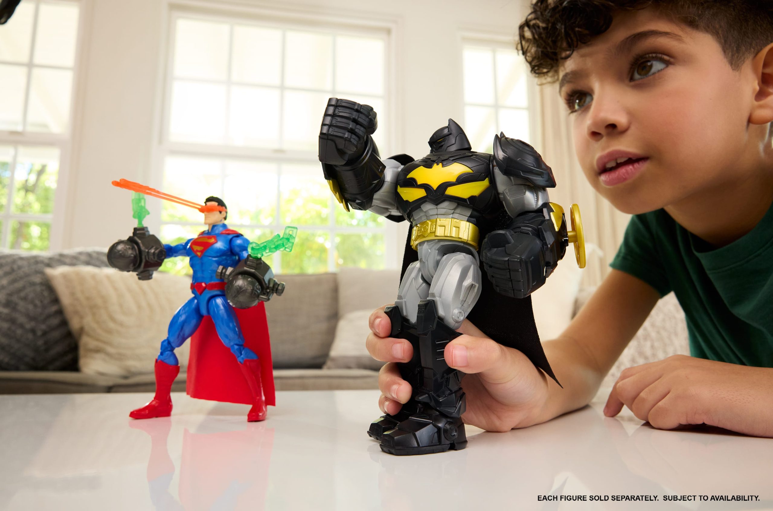 DC Premier 6.5 Inch Heat Vision Superman Figure With Action. Lights & Sounds. Posable - Image 2