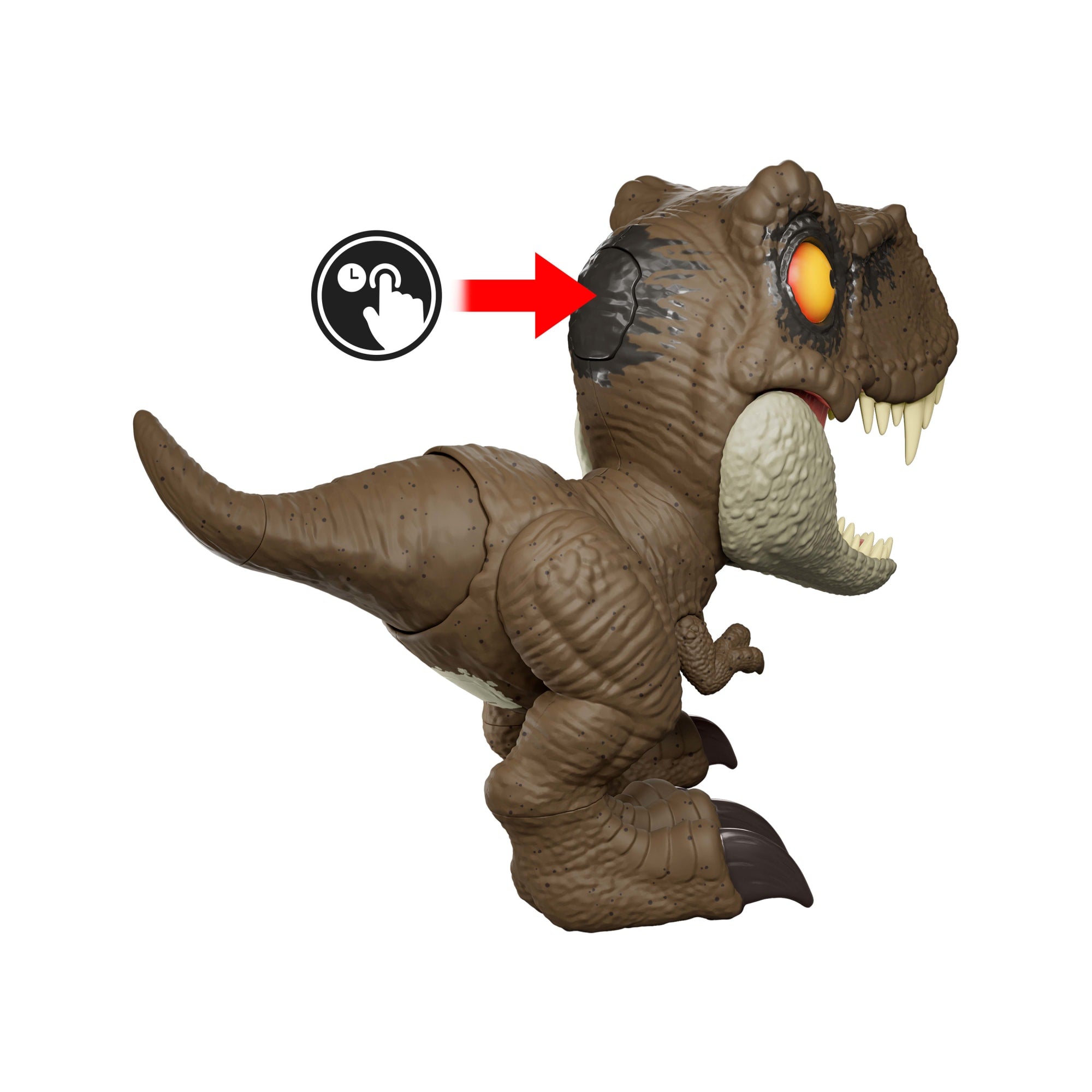Jurassic World Roar Command Tyrannosaurus Rex Dinosaur Figure Toy. Records. Plays & Roars. T. Rex - Image 5