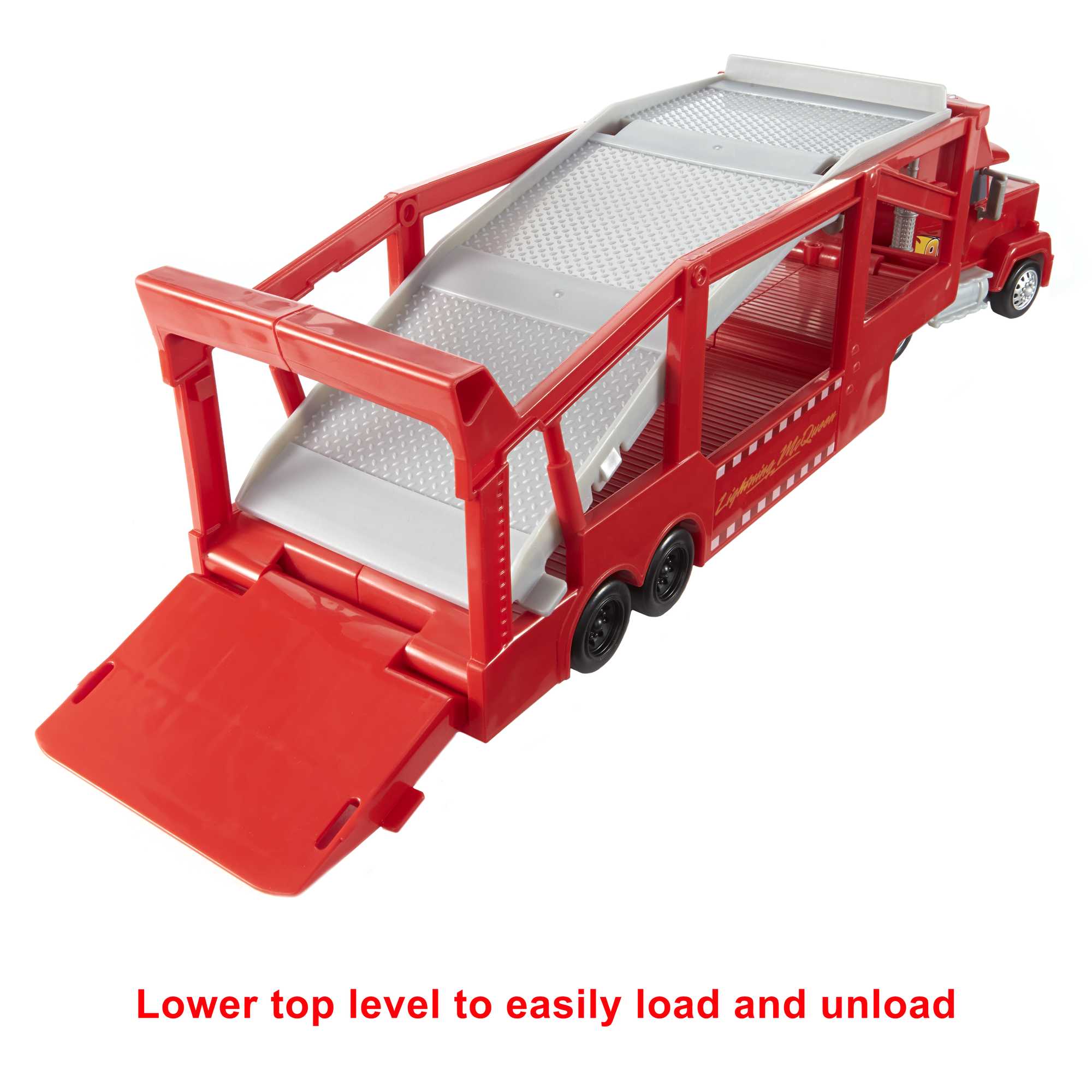 Disney And Pixar Cars Mack Hauler. 13-Inch Toy Transporter Truck With Ramp & Carry Storage For 12 Vehicles. Gift For Kids Ages 4 Years Old & Up - Image 5